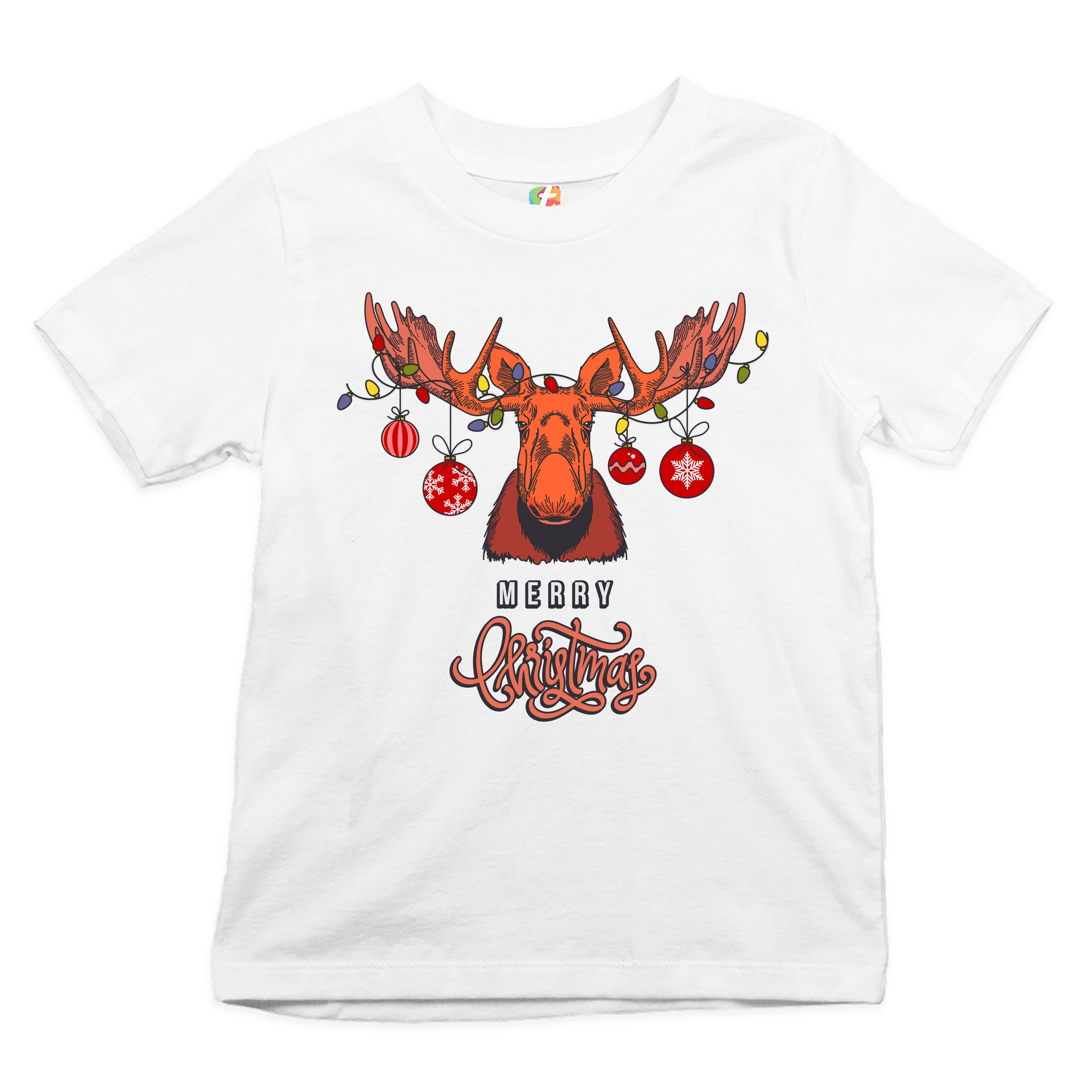 Merry Christmas Buck Youth T-shirt Reindeer Rudolph Holiday Spirit Kids - 第 14/29 張圖片