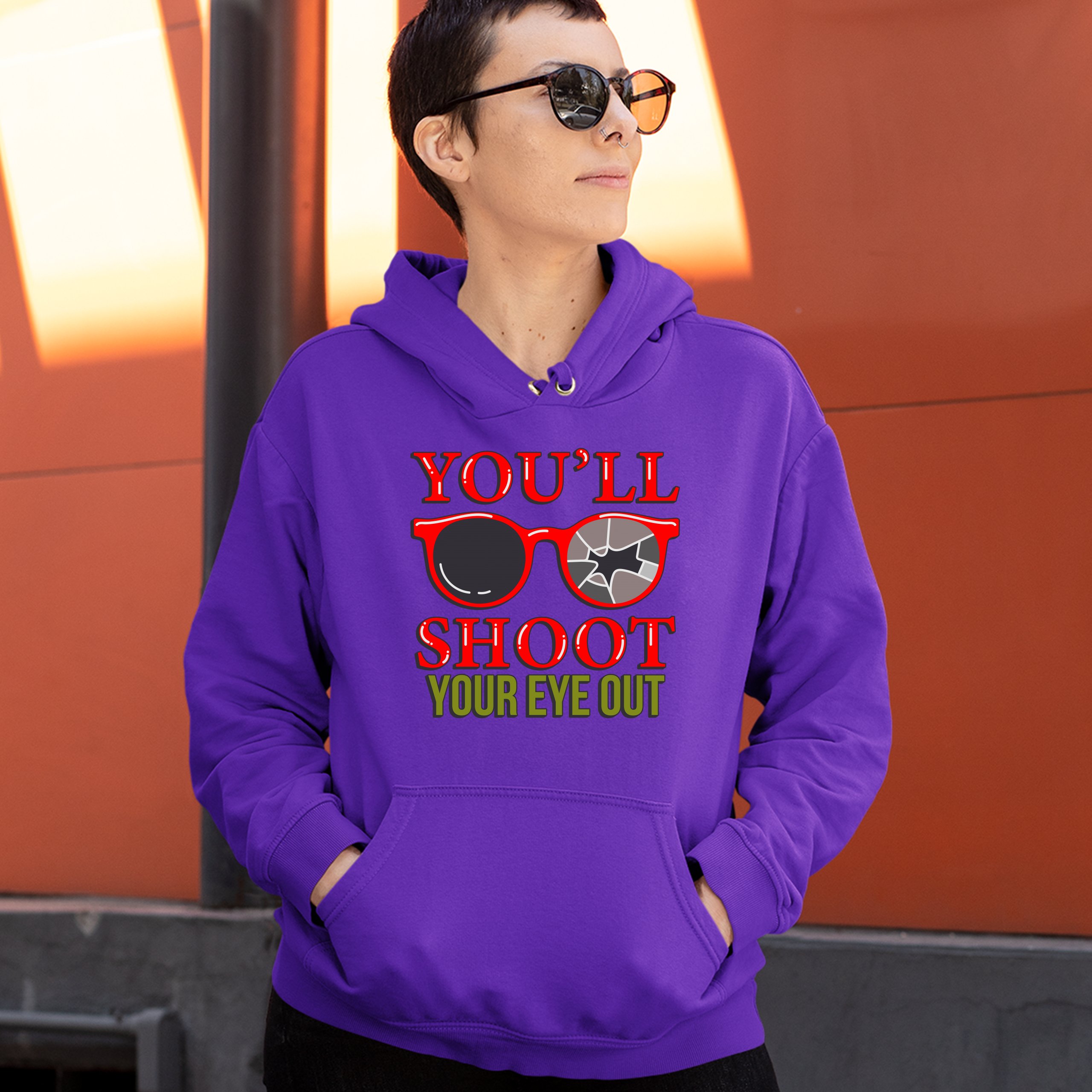 You'll Shoot Your Eye Out Sweatshirt Funny Christmas Saying Xmas Hoodie