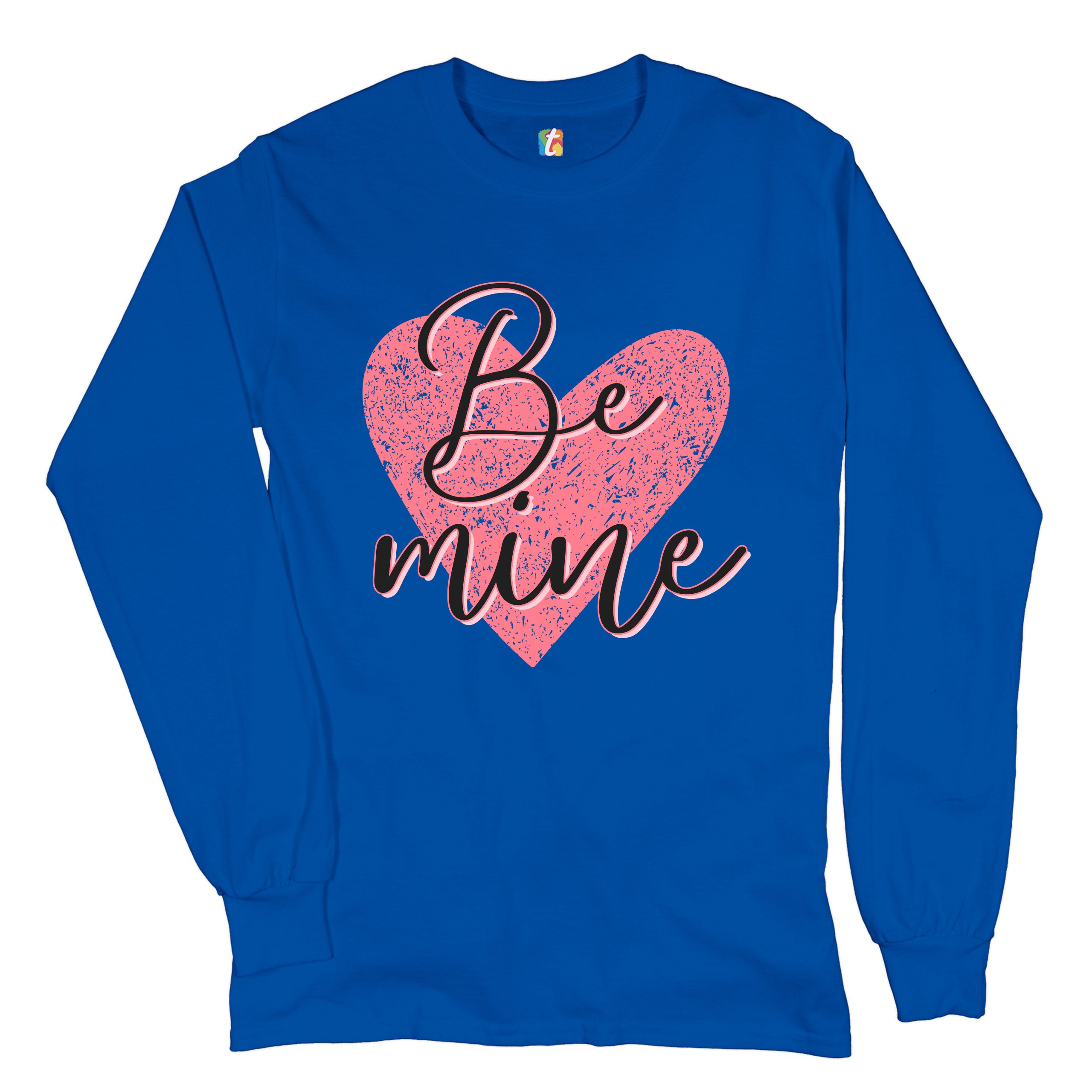 Be Mine Long Sleeve T-shirt Passion Valentine's Day Heart I Love You - Picture 34 of 45