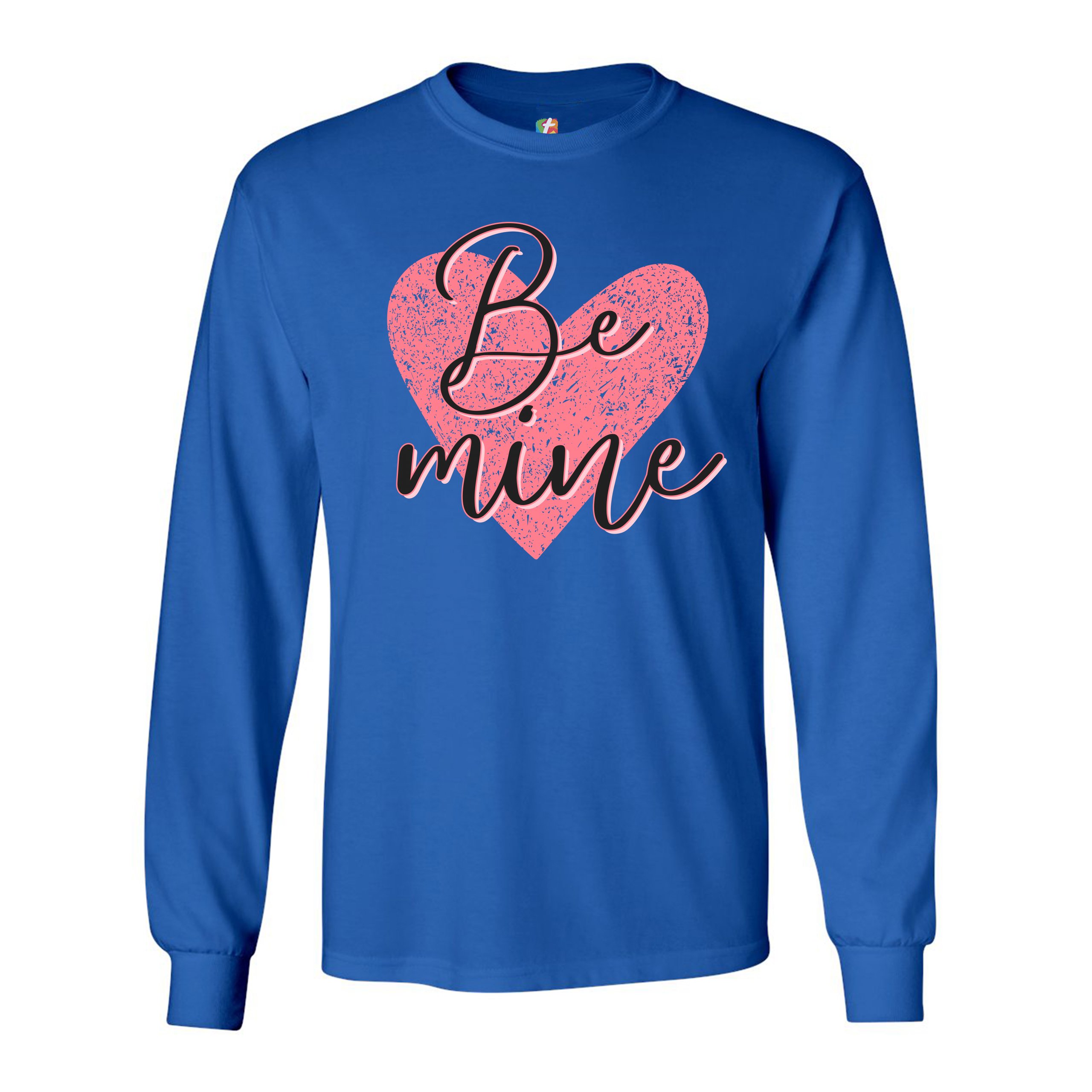 Be Mine Long Sleeve T-shirt Passion Valentine's Day Heart I Love You - Picture 35 of 45
