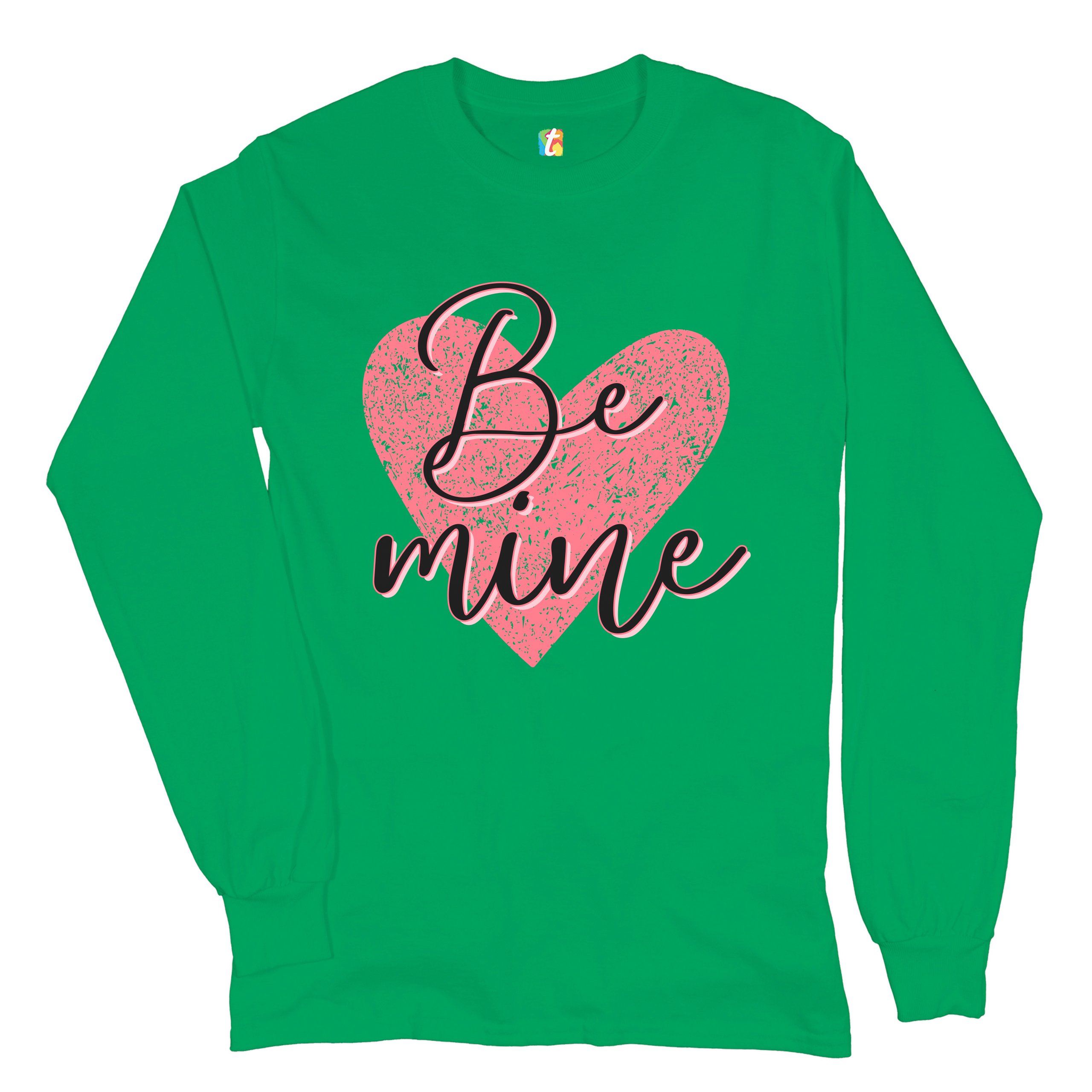Be Mine Long Sleeve T-shirt Passion Valentine's Day Heart I Love You - Picture 26 of 45