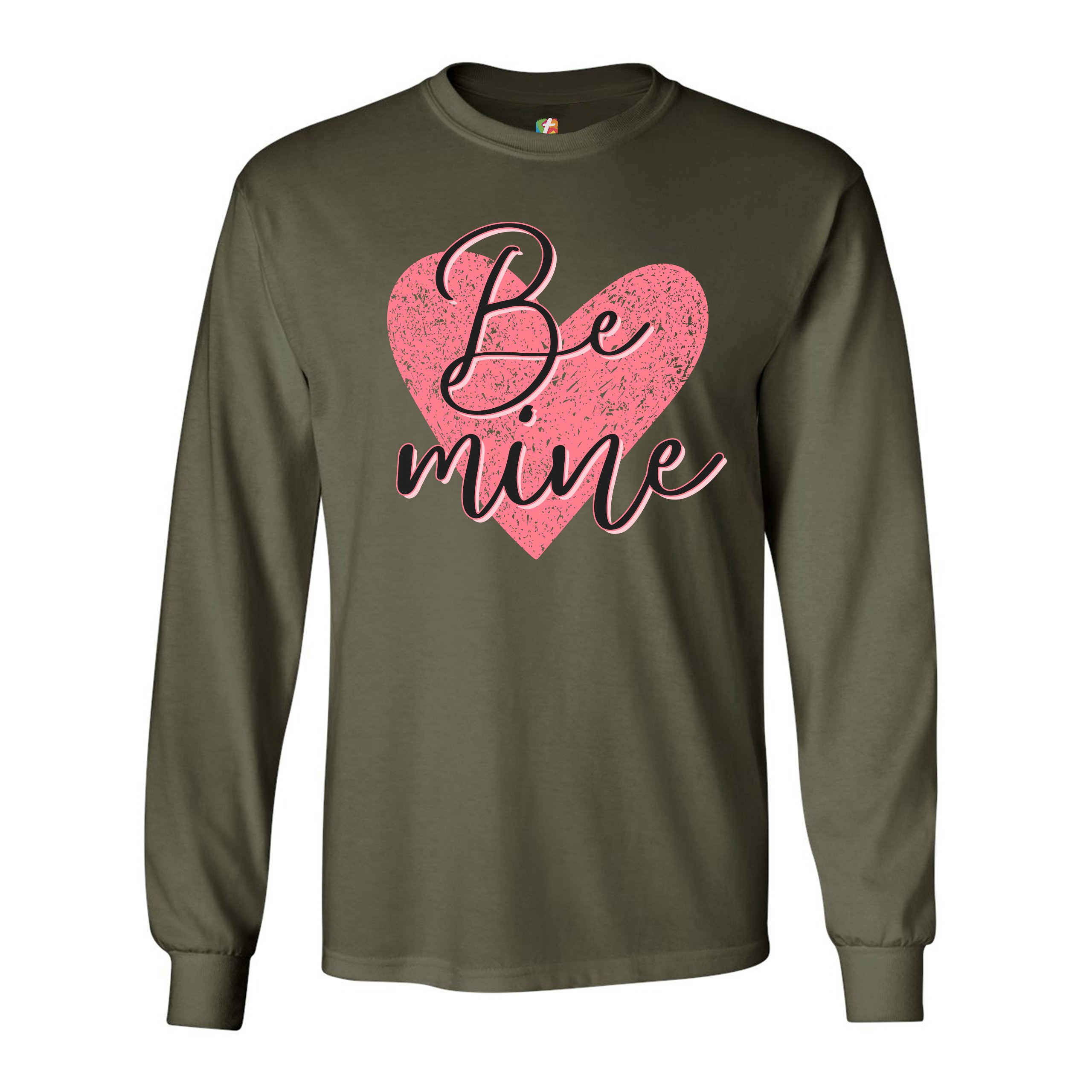 Be Mine Long Sleeve T-shirt Passion Valentine's Day Heart I Love You - Picture 31 of 45