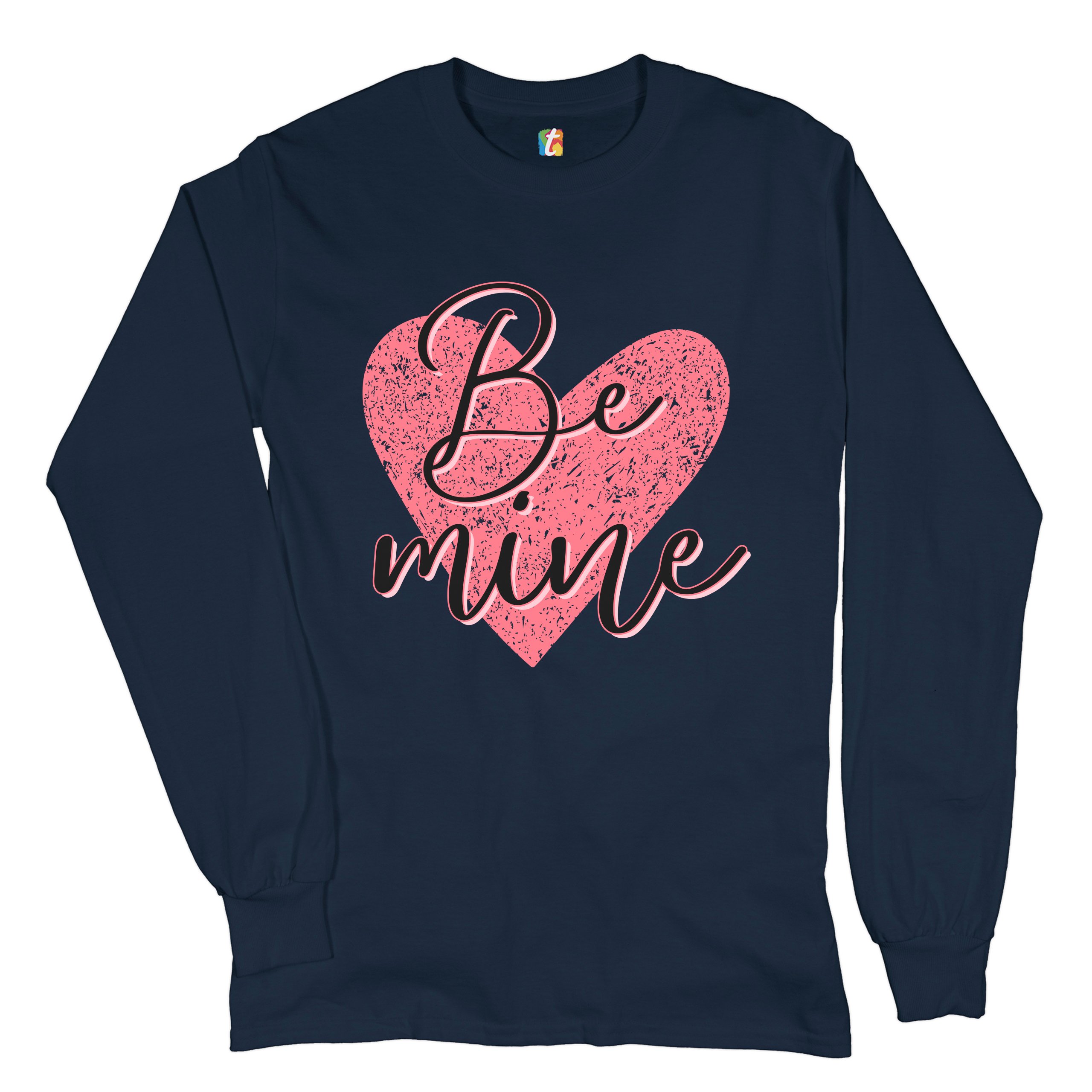 Be Mine Long Sleeve T-shirt Passion Valentine's Day Heart I Love You - Picture 22 of 45