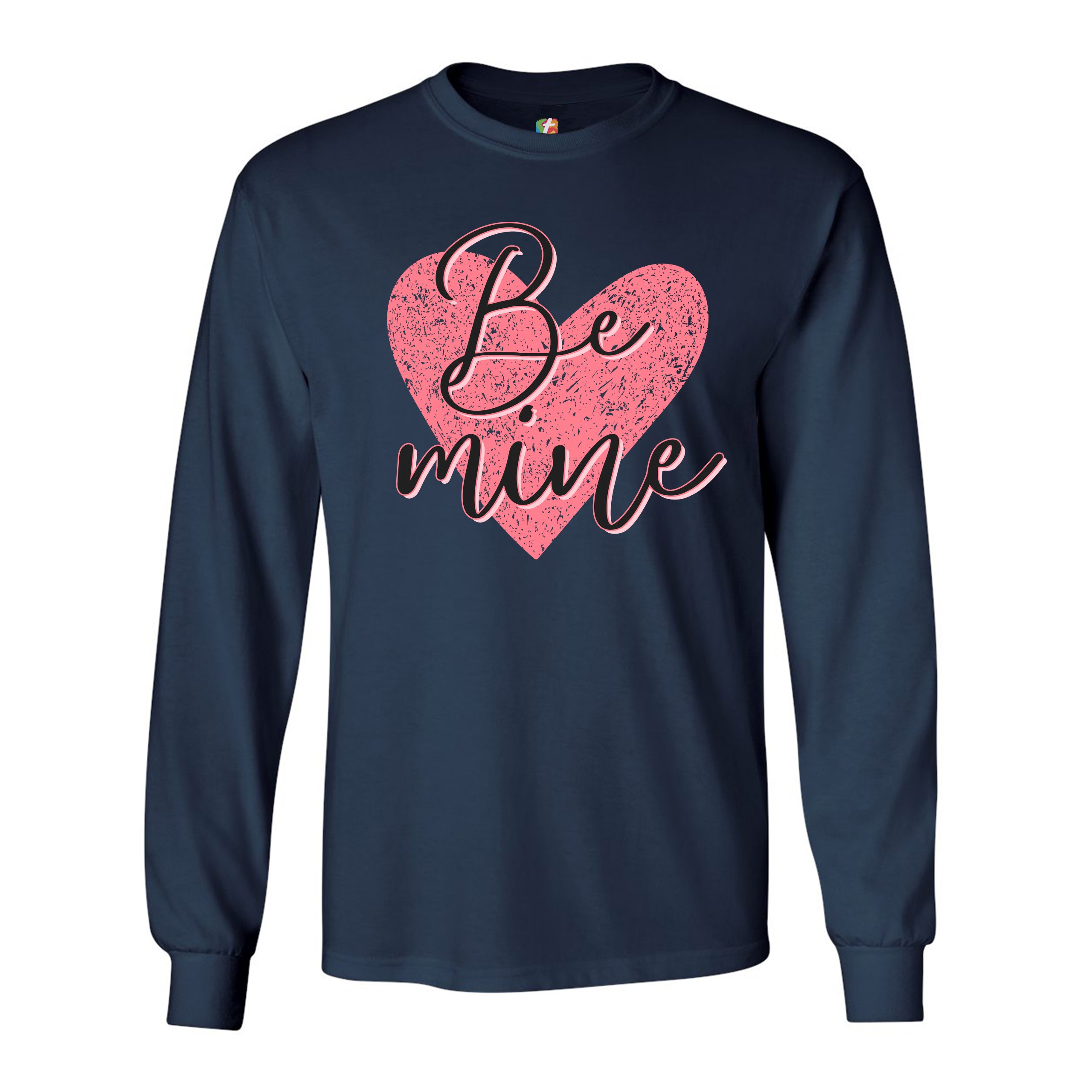 Be Mine Long Sleeve T-shirt Passion Valentine's Day Heart I Love You - Picture 23 of 45