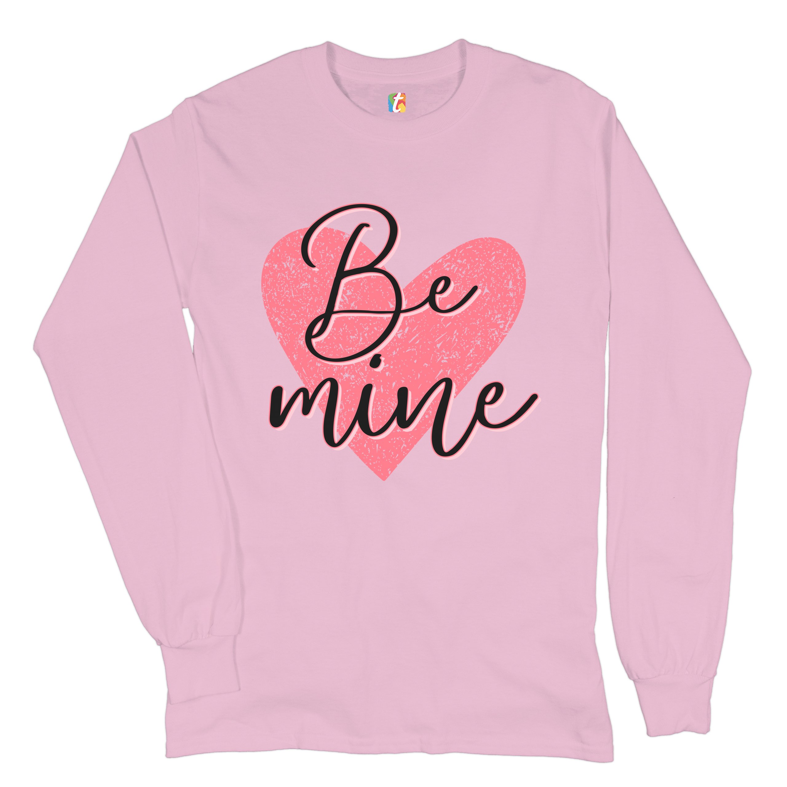 Be Mine Long Sleeve T-shirt Passion Valentine's Day Heart I Love You - Picture 42 of 45