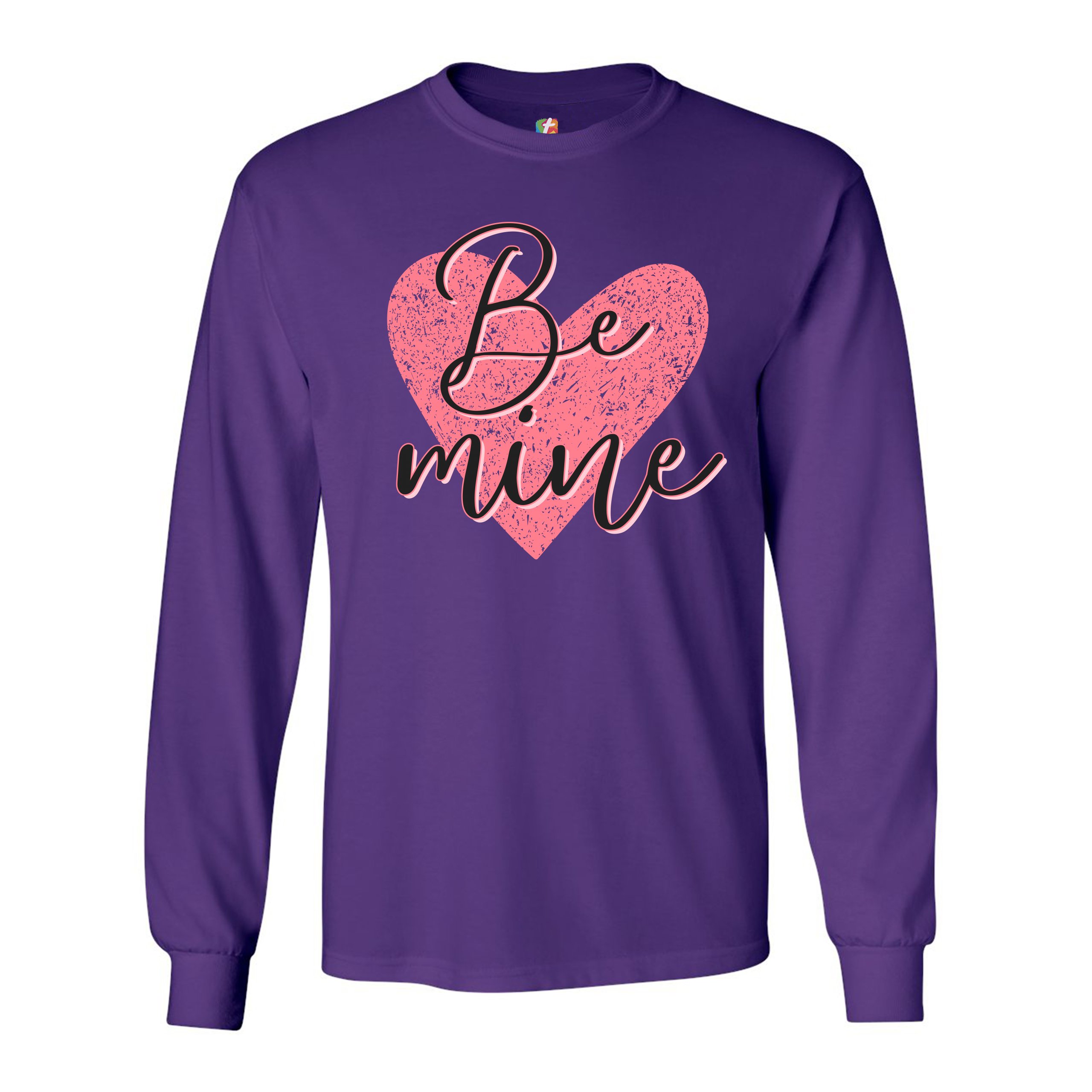 Be Mine Long Sleeve T-shirt Passion Valentine's Day Heart I Love You - Picture 15 of 45
