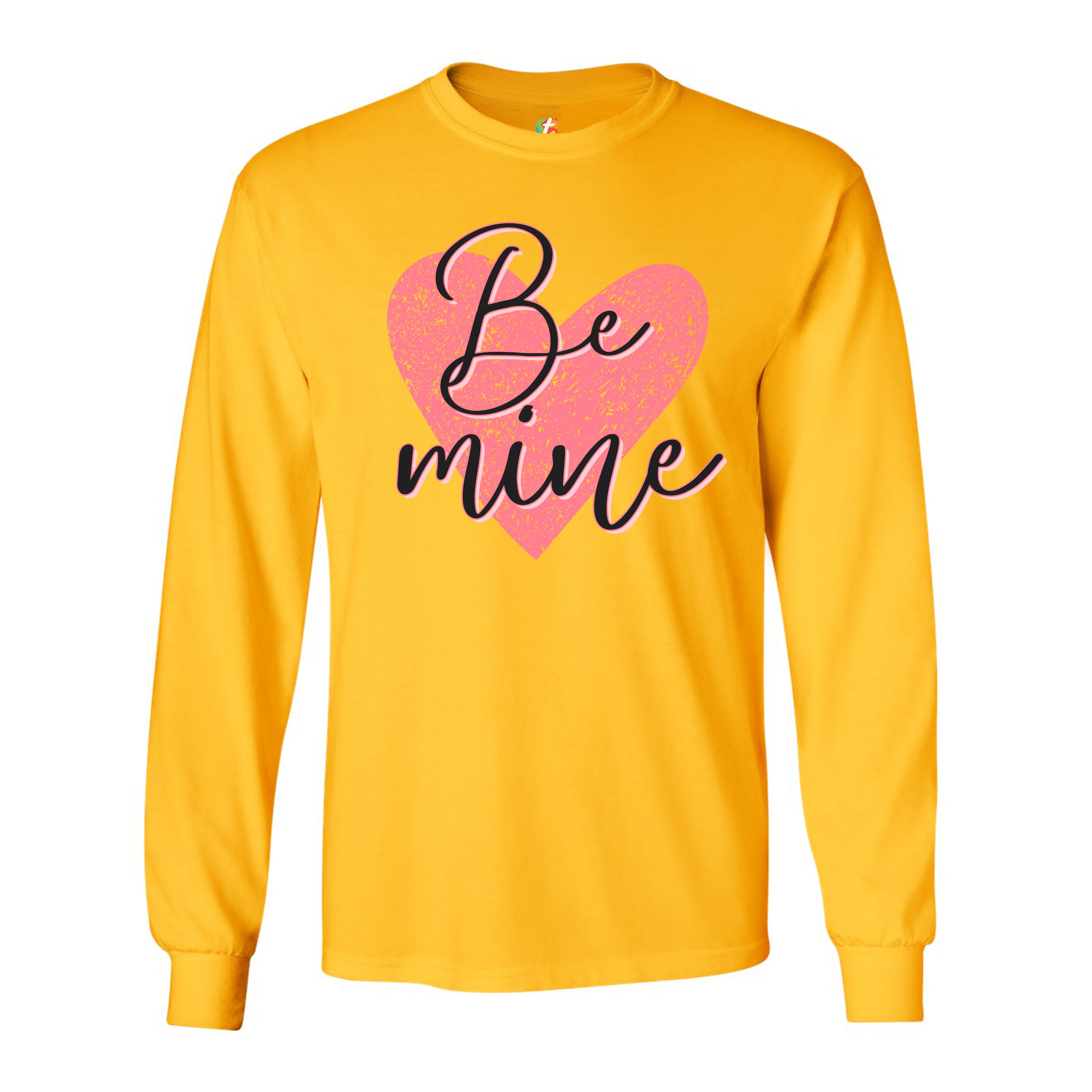 Be Mine Long Sleeve T-shirt Passion Valentine's Day Heart I Love You - Picture 39 of 45