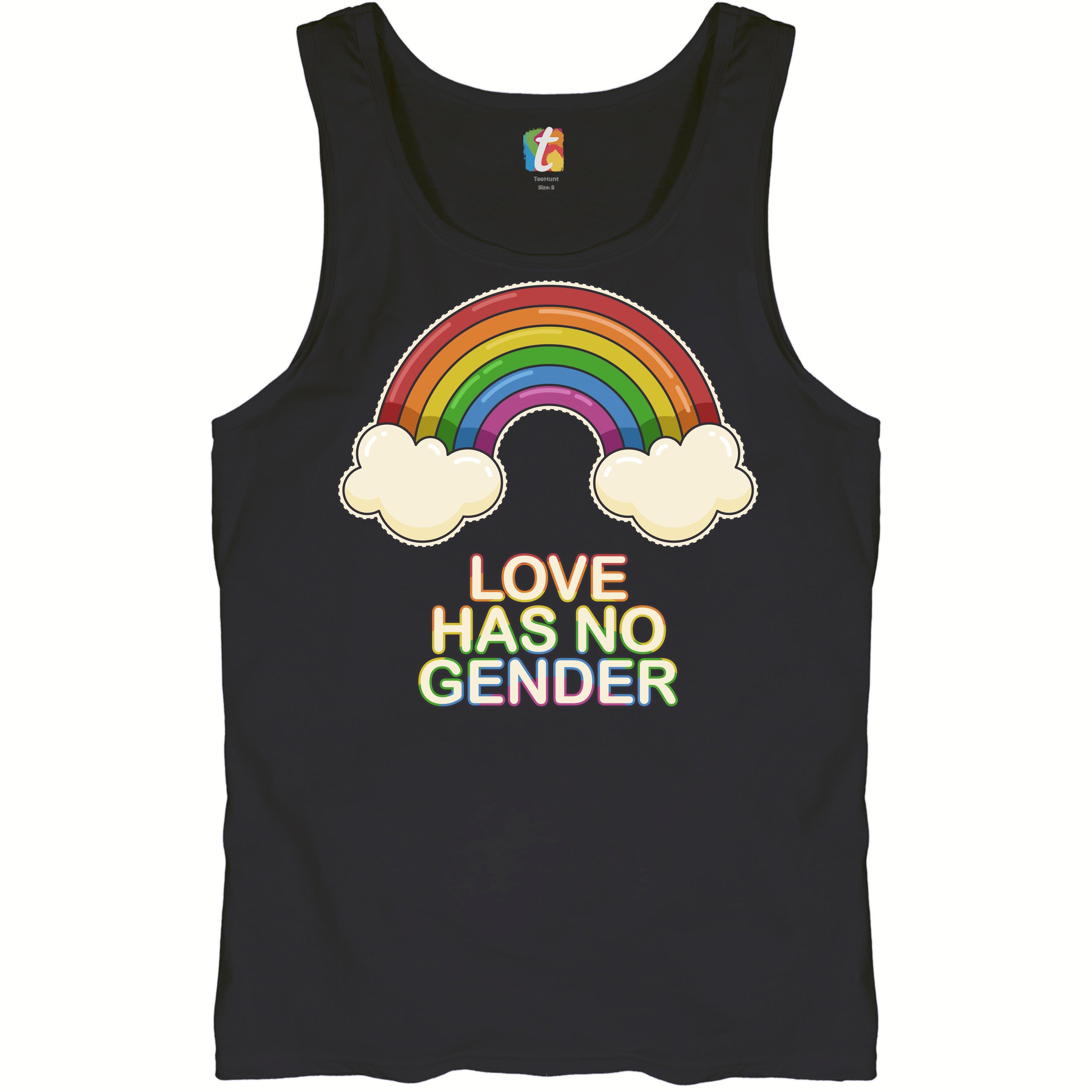 Love Has No Gender Tank Top Gay Pride Queer Rainbow Love Is Love Men's Top - Picture 6 of 21