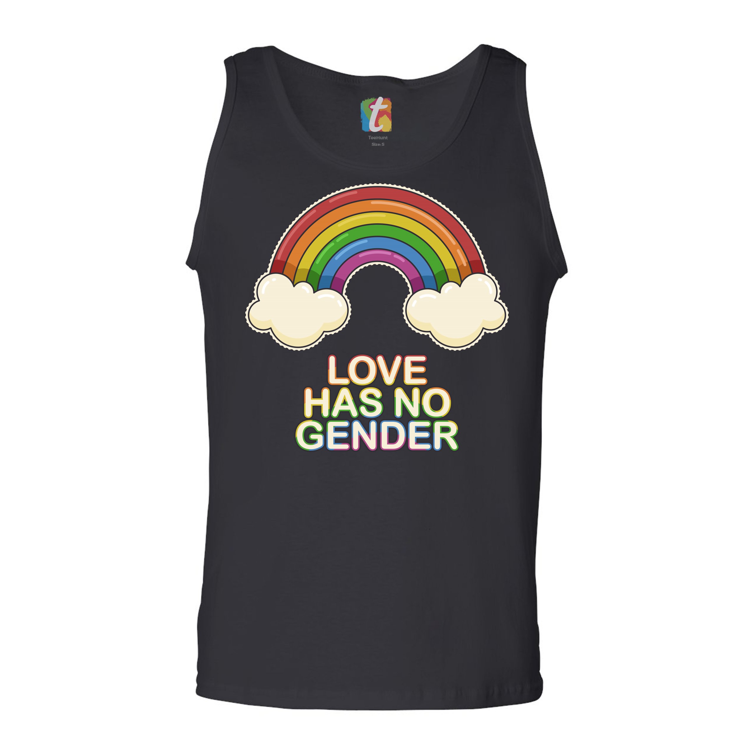 Love Has No Gender Tank Top Gay Pride Queer Rainbow Love Is Love Men's Top - Picture 7 of 21