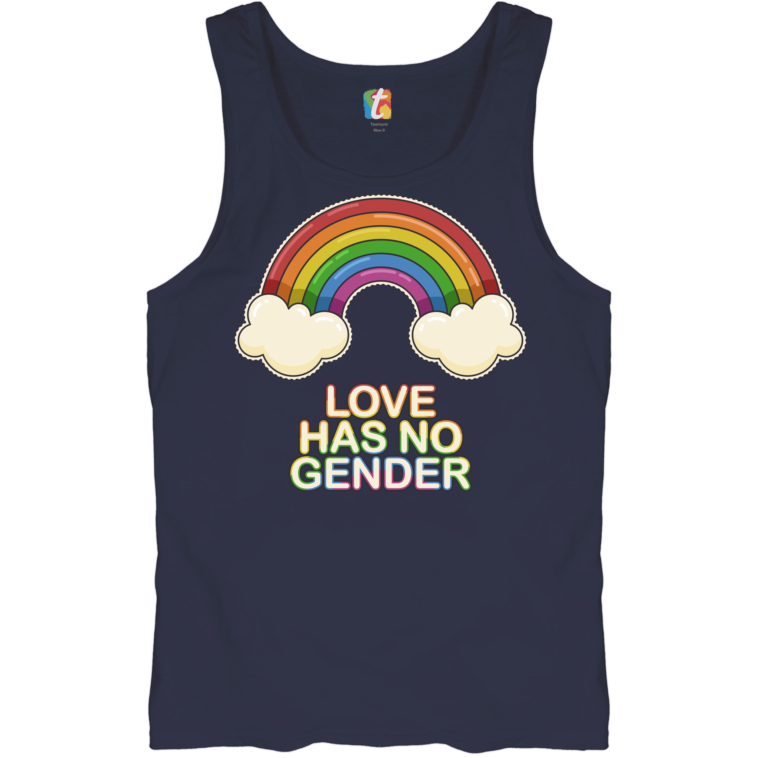 Love Has No Gender Tank Top Gay Pride Queer Rainbow Love Is Love Men's Top - Picture 18 of 21