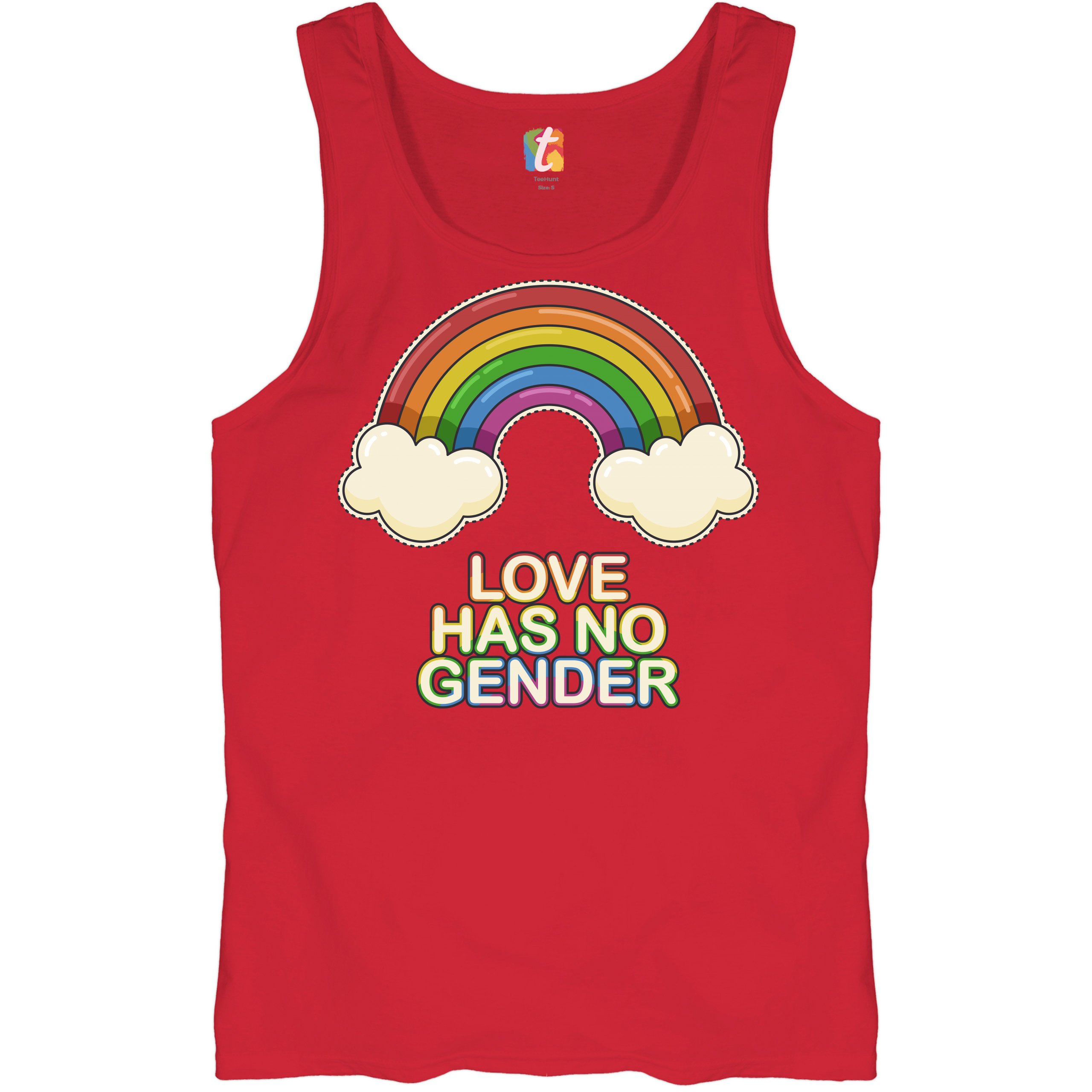 Love Has No Gender Tank Top Gay Pride Queer Rainbow Love Is Love Men's Top - Picture 14 of 21