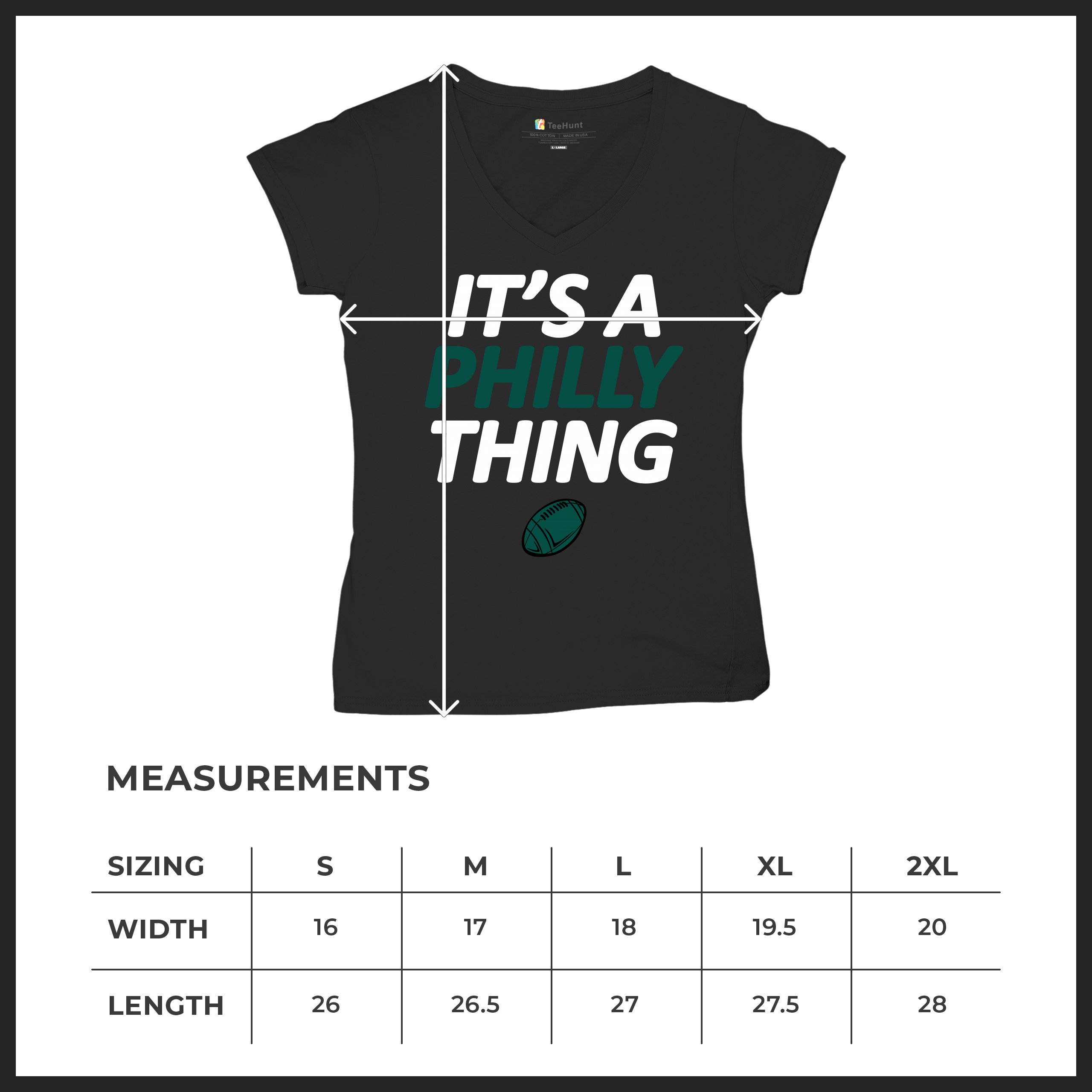 It's a Philly Thing Funny Women's V-Neck T-shirt Philadelphia Birds Fan Tee - Picture 8 of 64
