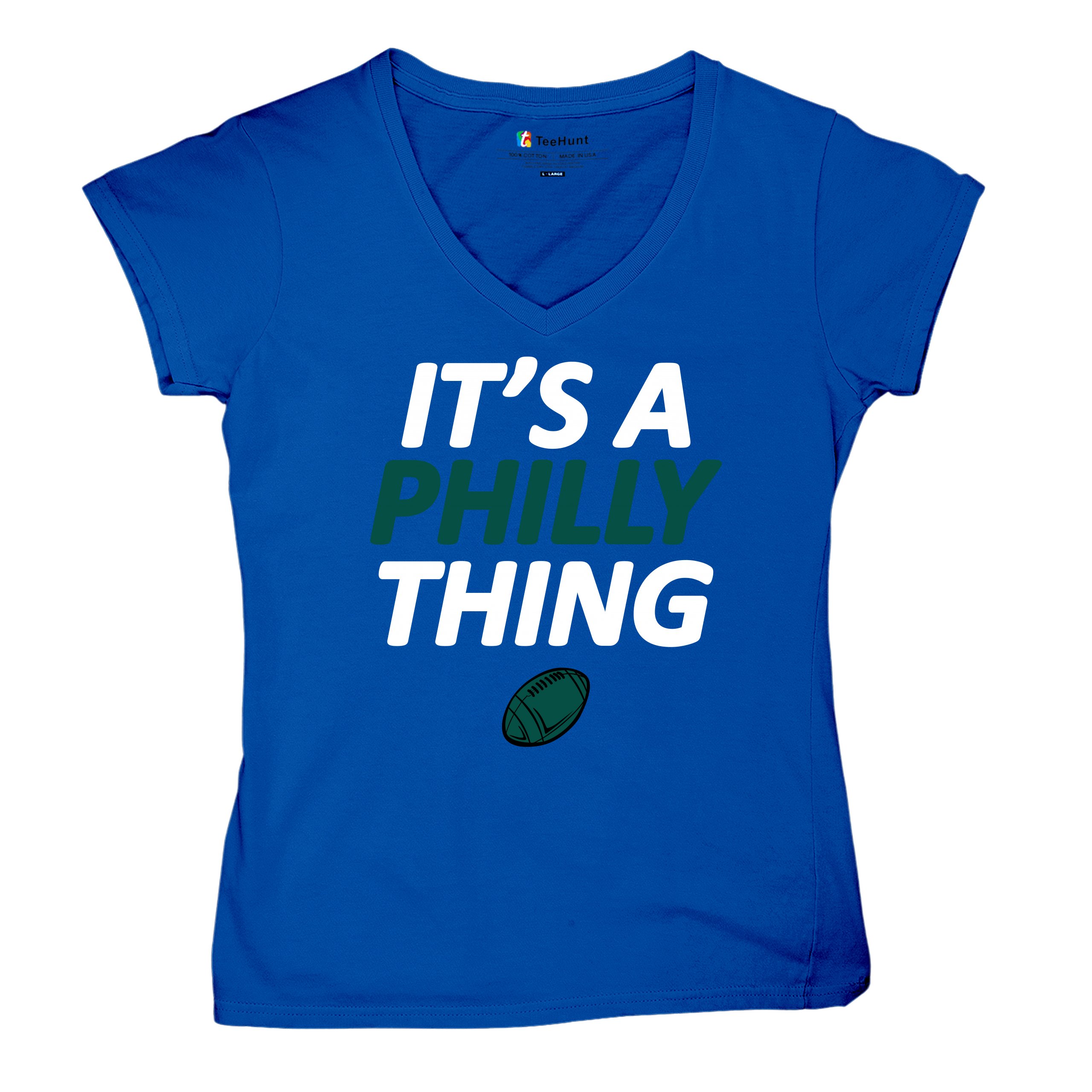 It's a Philly Thing Funny Women's V-Neck T-shirt Philadelphia Birds Fan Tee - Picture 48 of 64