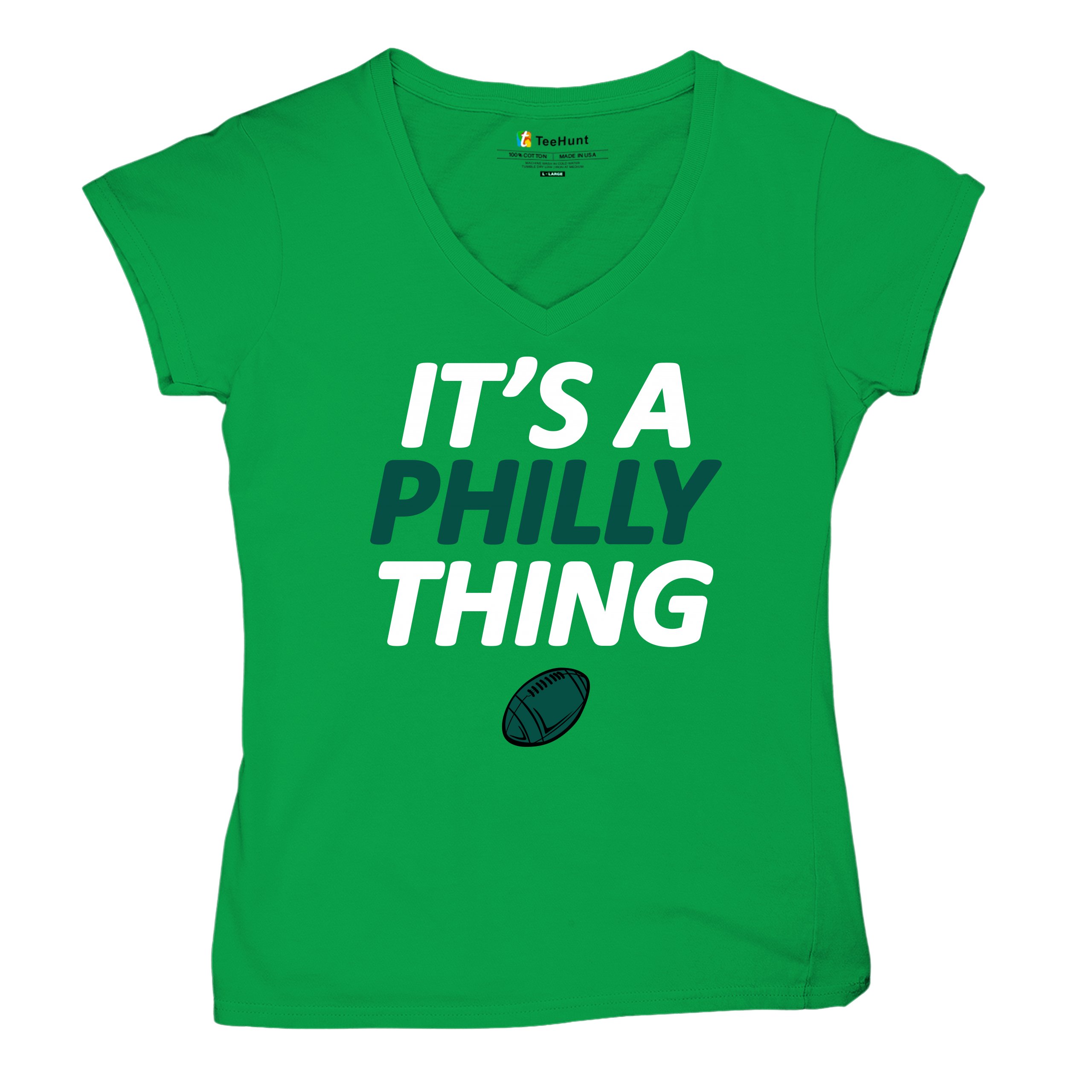 It's a Philly Thing Funny Women's V-Neck T-shirt Philadelphia Birds Fan Tee - Picture 41 of 64