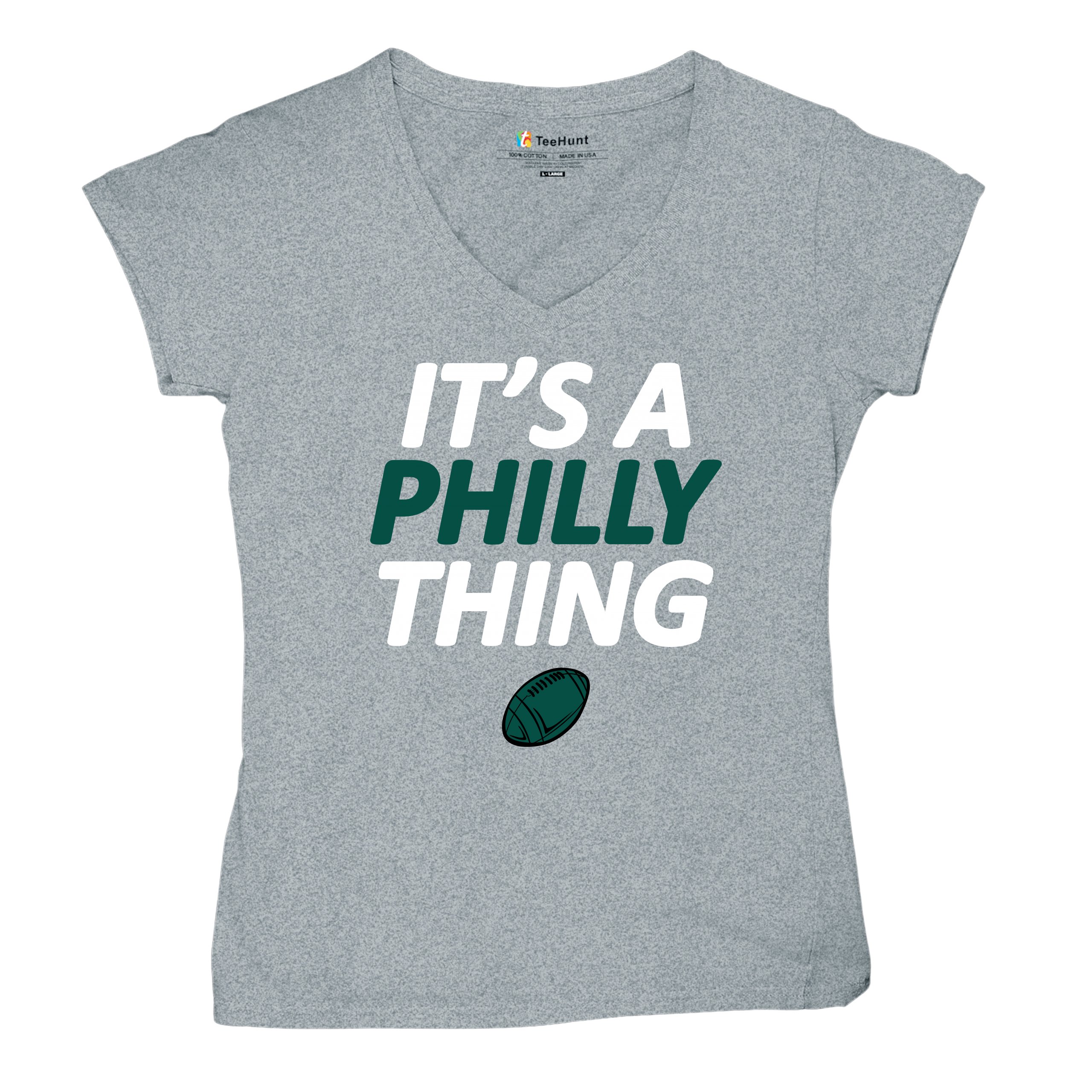 It's a Philly Thing Funny Women's V-Neck T-shirt Philadelphia Birds Fan Tee - Picture 13 of 64