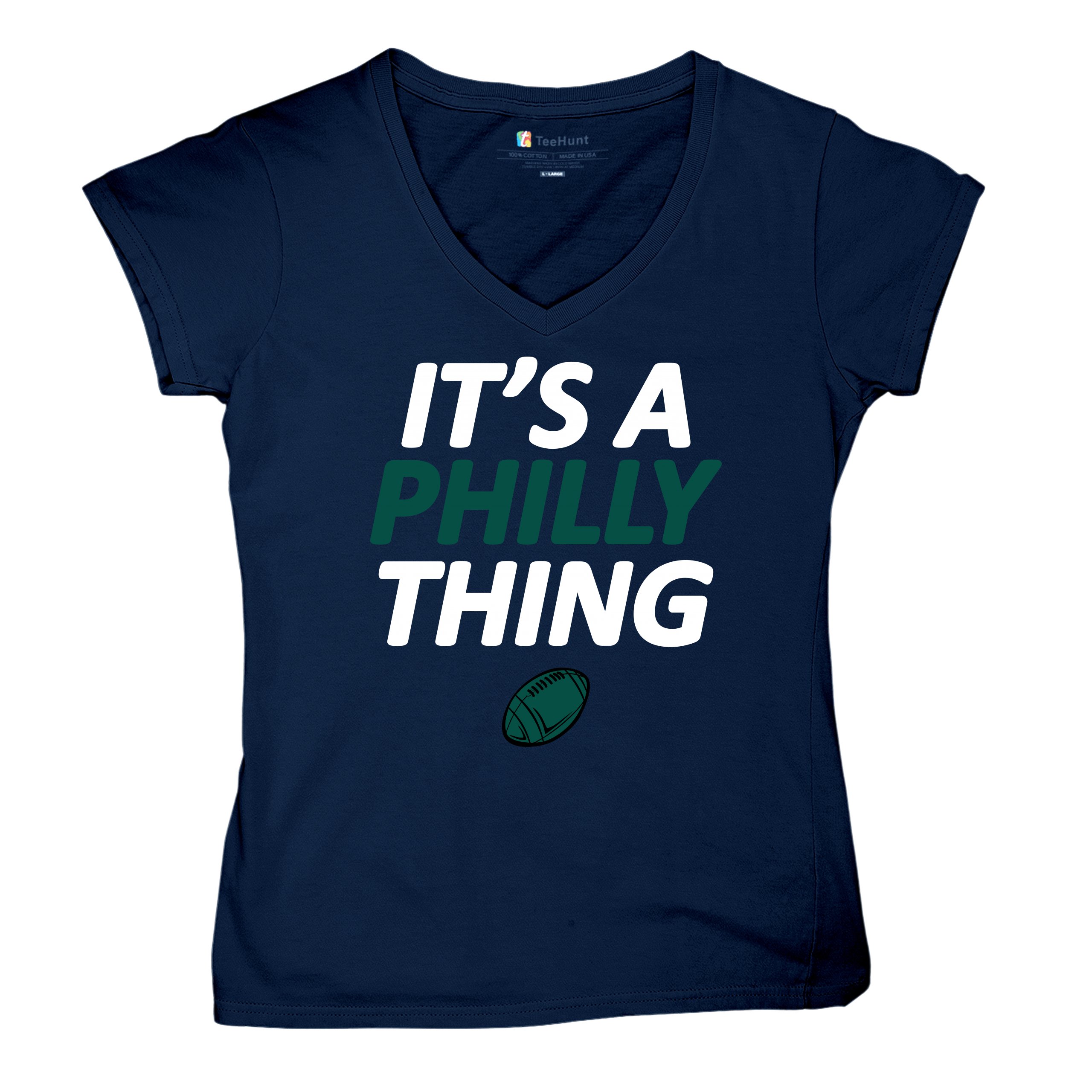 It's a Philly Thing Funny Women's V-Neck T-shirt Philadelphia Birds Fan Tee - Picture 34 of 64
