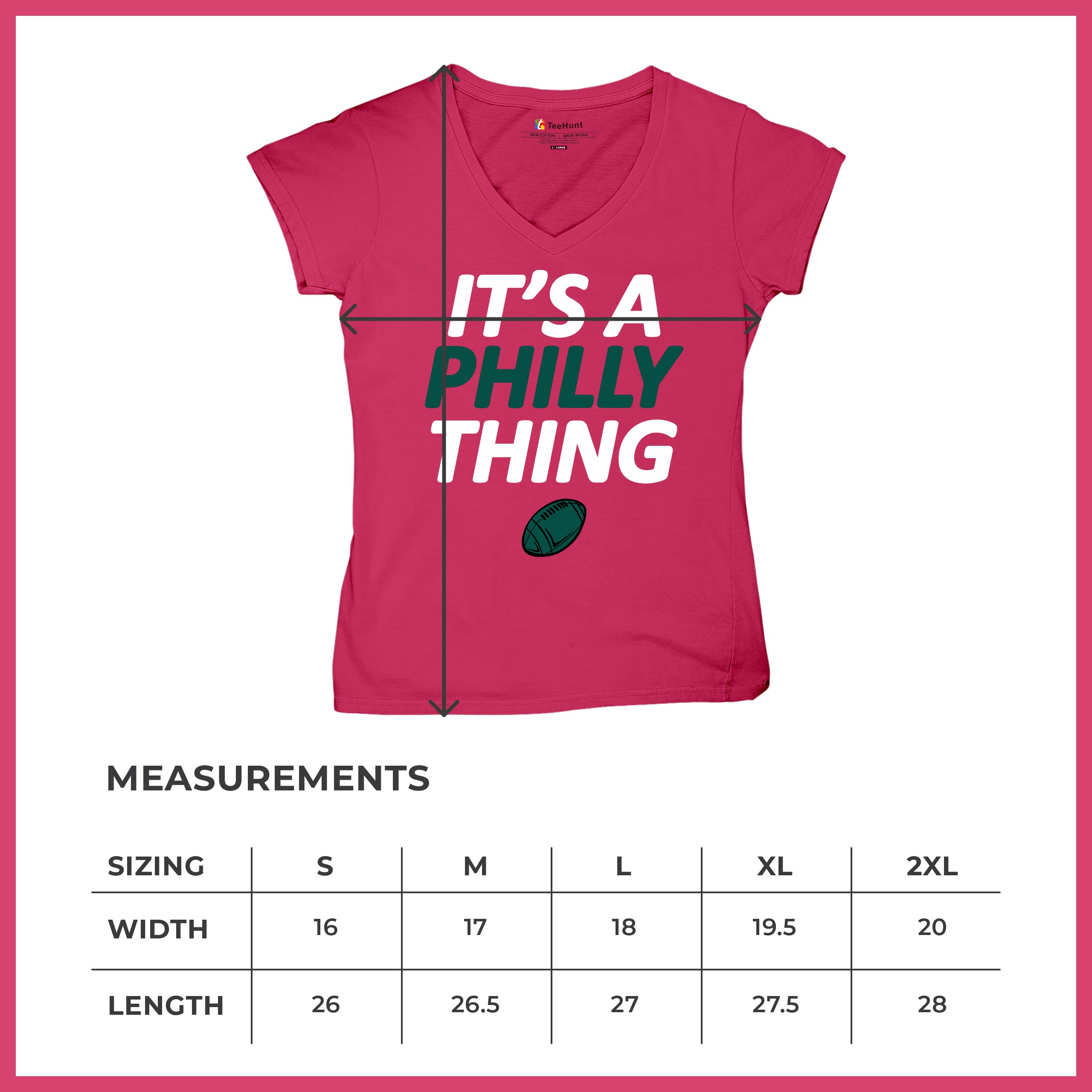It's a Philly Thing Funny Women's V-Neck T-shirt Philadelphia Birds Fan Tee - Picture 57 of 64