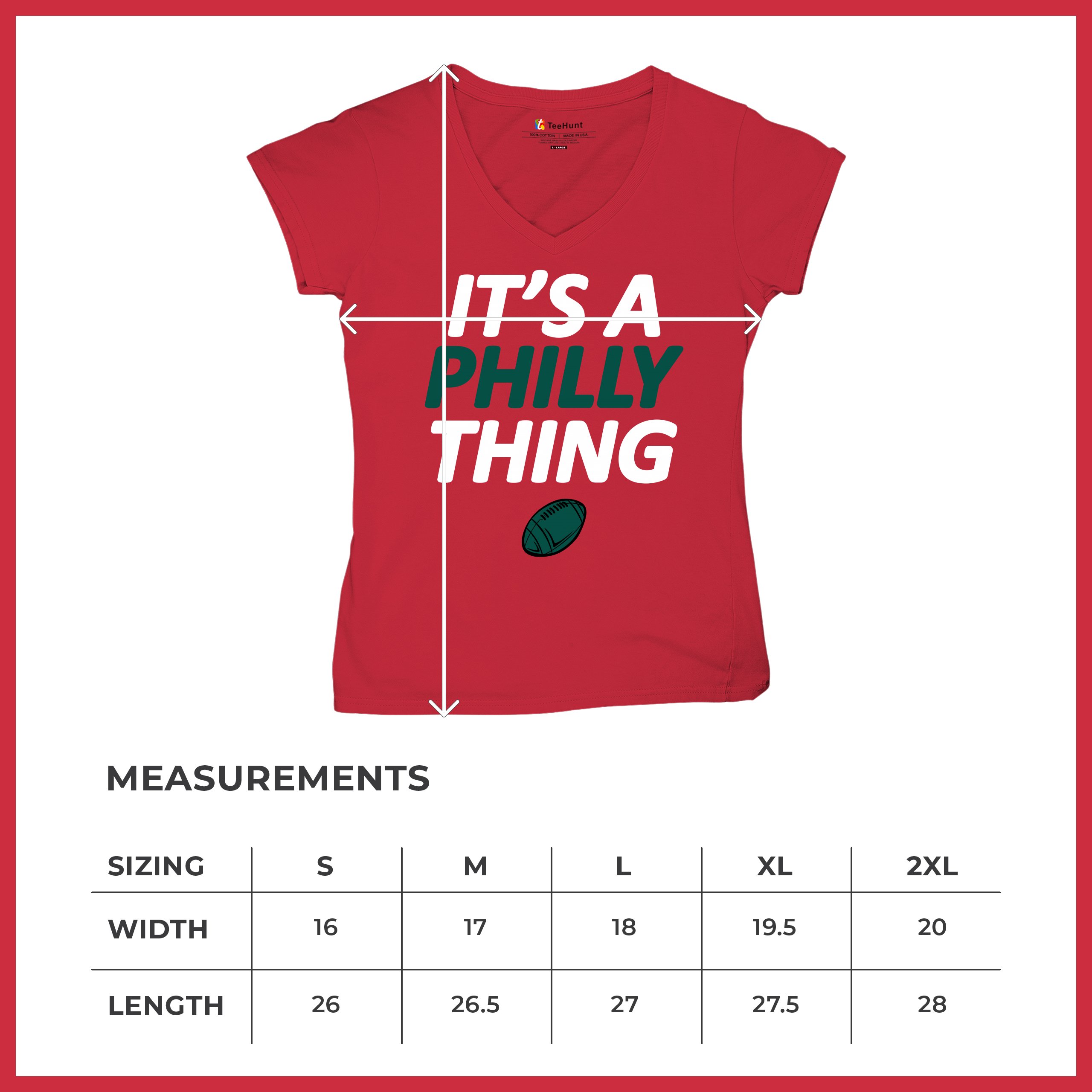 It's a Philly Thing Funny Women's V-Neck T-shirt Philadelphia Birds Fan Tee - Picture 29 of 64