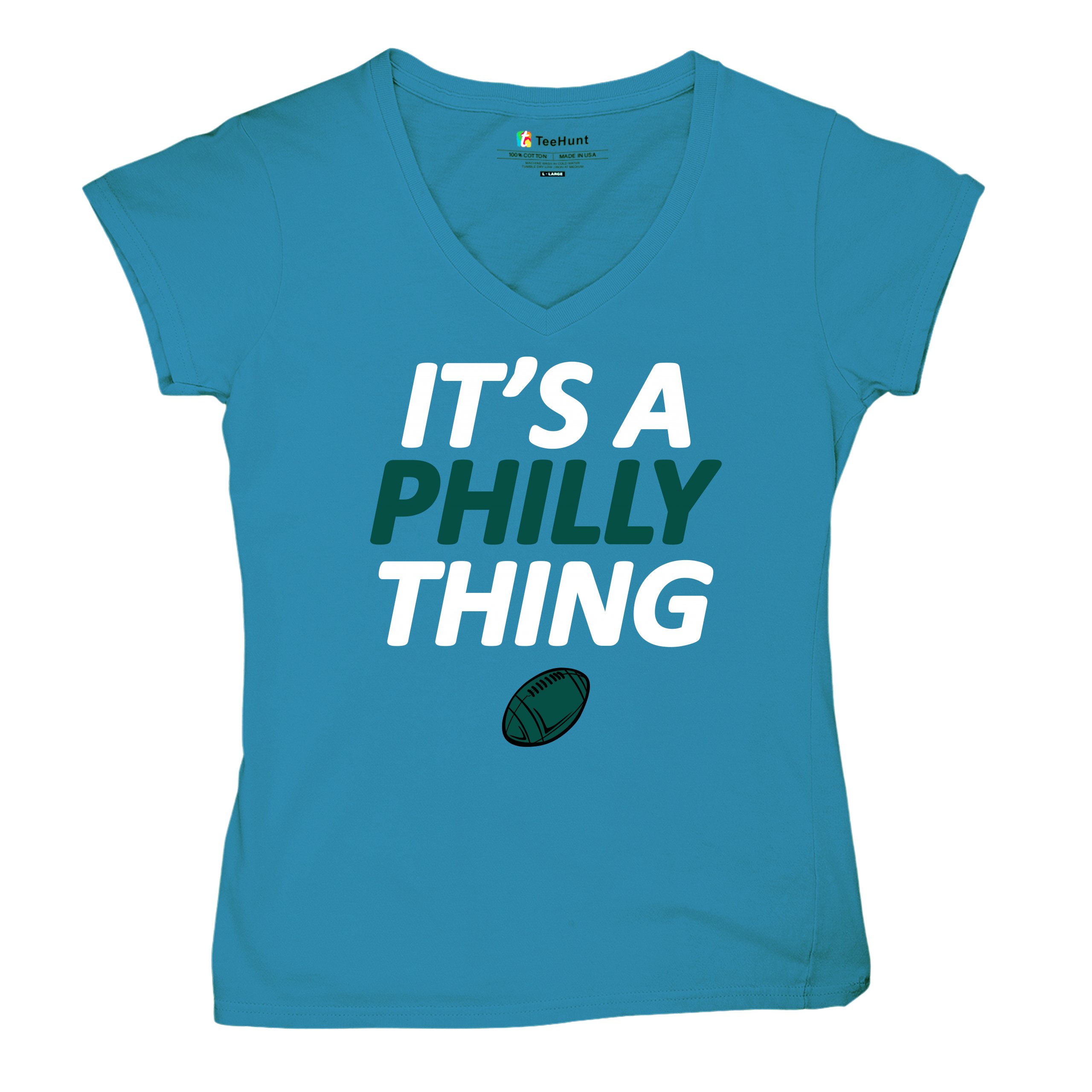 It's a Philly Thing Funny Women's V-Neck T-shirt Philadelphia Birds Fan Tee - Picture 62 of 64