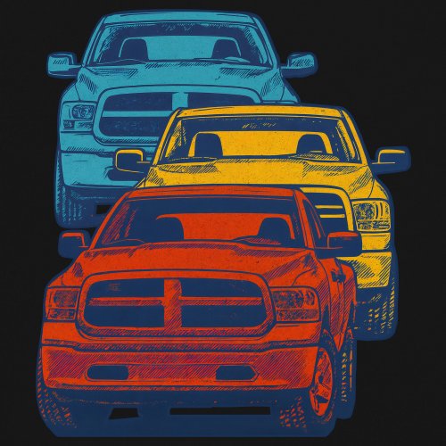 American Pickup Truck Stack Sweatshirt 4X4 Offroad Power Heavy Duty Crewneck - Picture 4 of 50