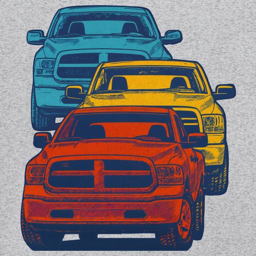 American Pickup Truck Stack Sweatshirt 4X4 Offroad Power Heavy Duty Crewneck - Picture 11 of 50