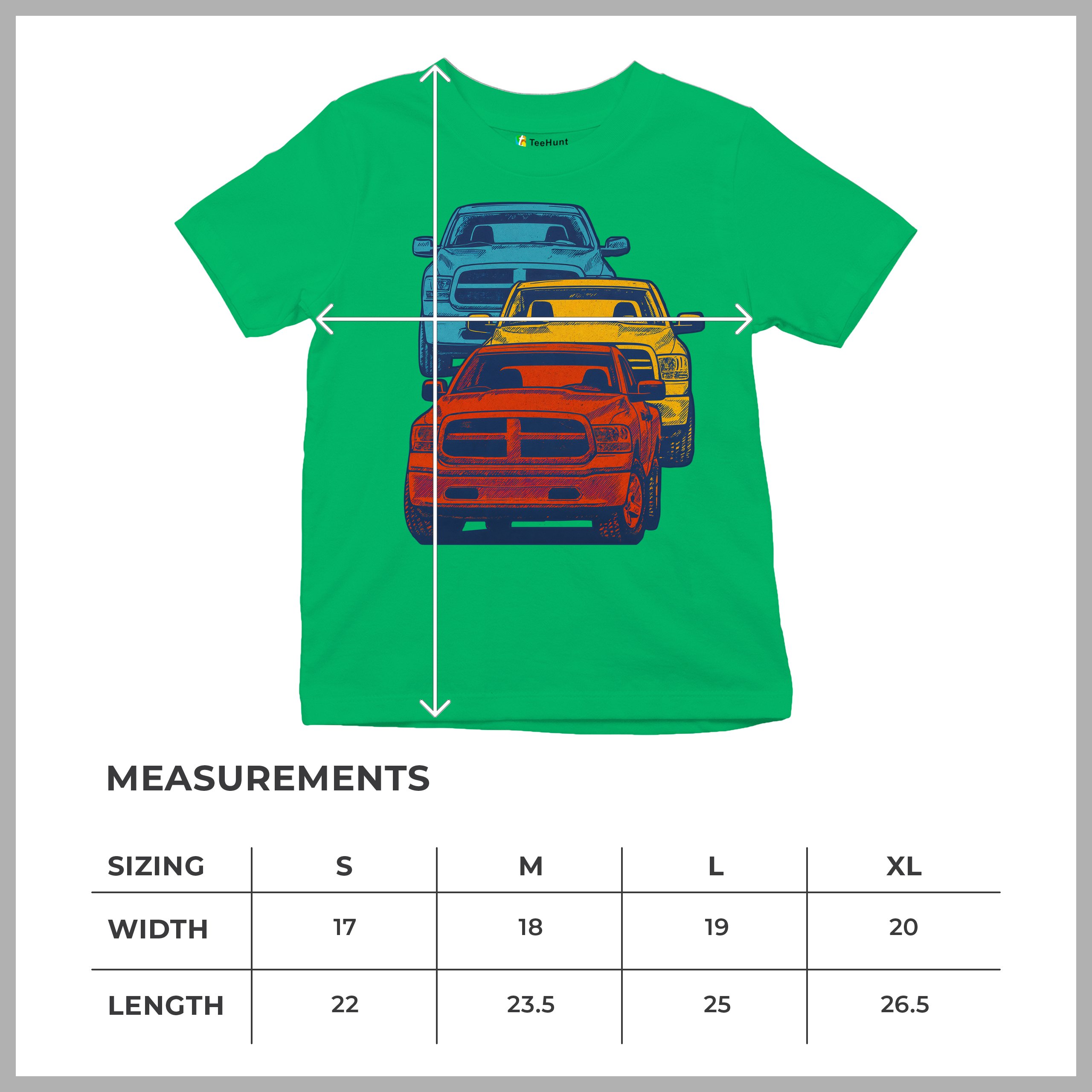 American Pickup Truck Stack Youth T-shirt 4X4 Offroad Power Heavy Duty Kids - Picture 36 of 50