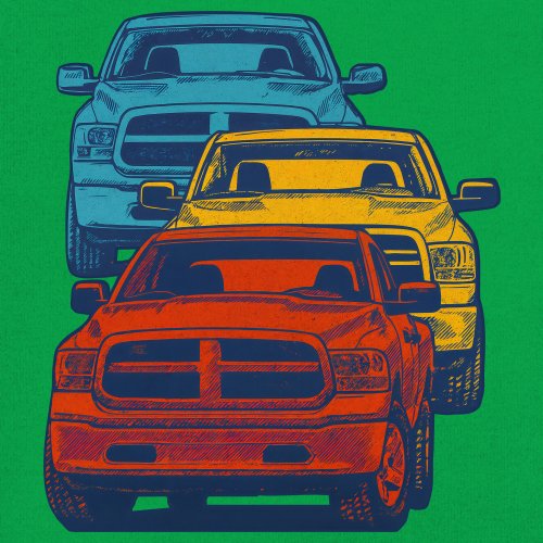 American Pickup Truck Stack Youth T-shirt 4X4 Offroad Power Heavy Duty Kids - Picture 32 of 50