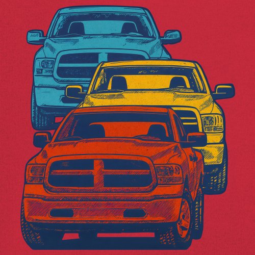 American Pickup Truck Stack Youth T-shirt 4X4 Offroad Power Heavy Duty Kids - Picture 18 of 50