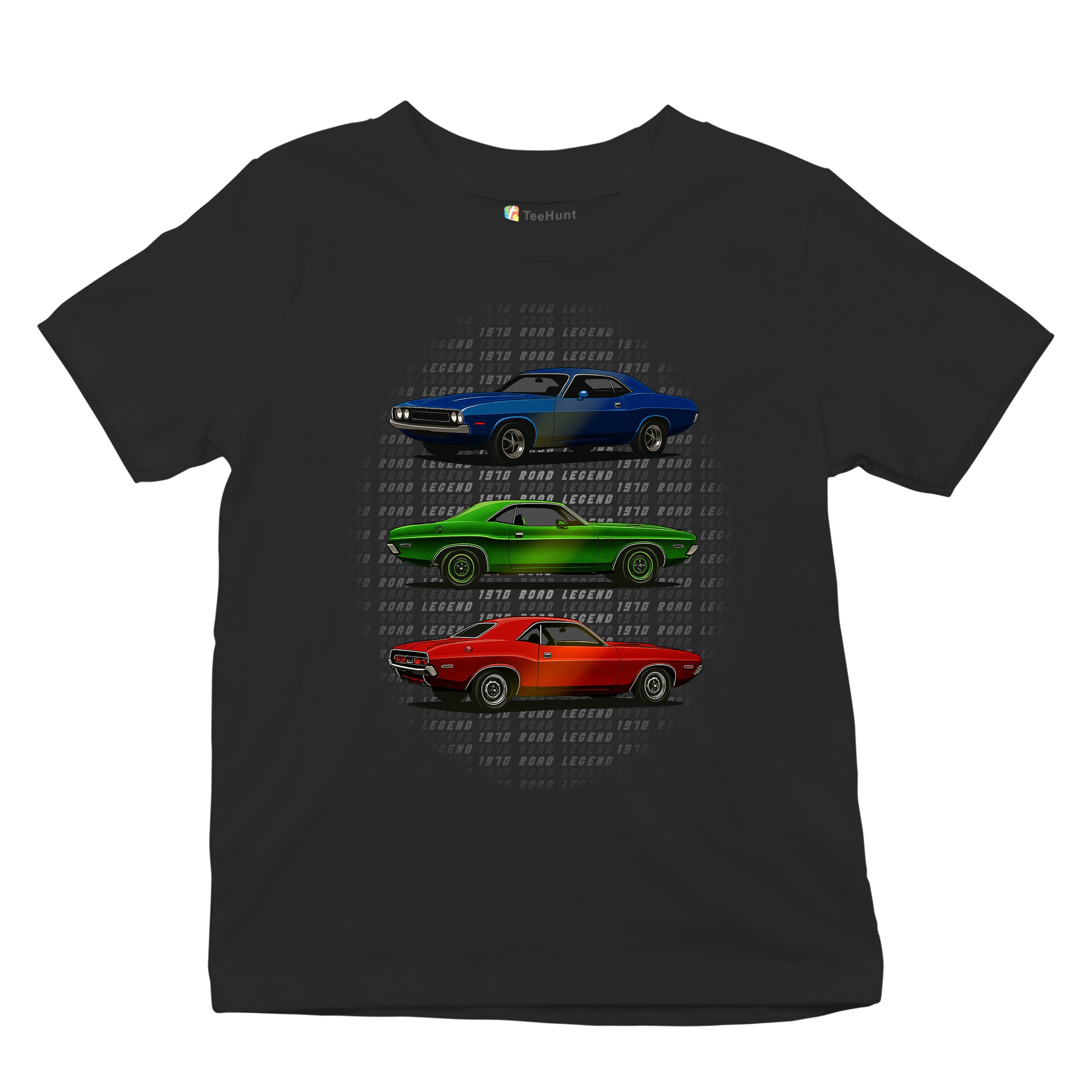 1970 Road Legends Muscle Car Youth T-shirt American Vintage Classic Kids - Picture 6 of 50