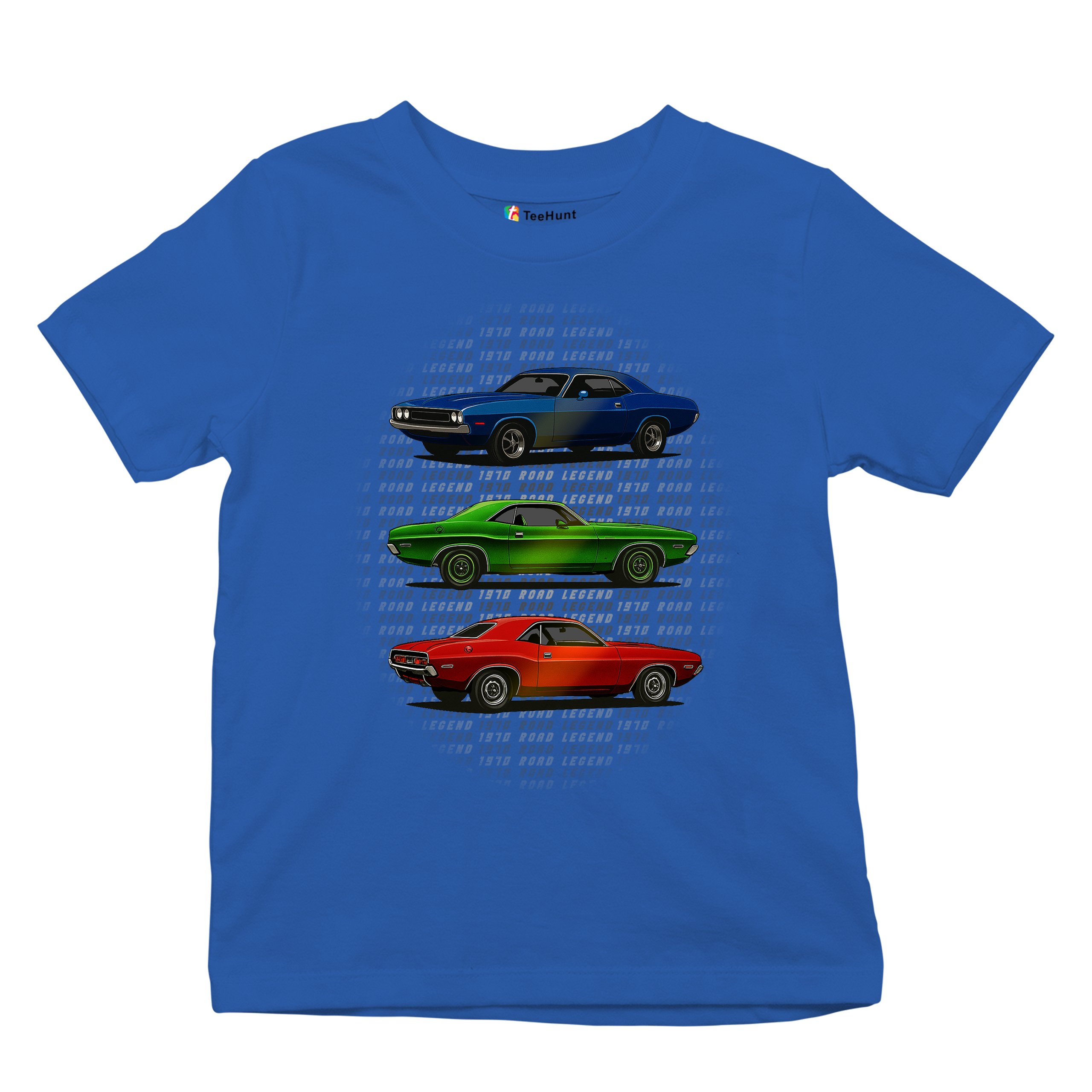 1970 Road Legends Muscle Car Youth T-shirt American Vintage Classic Kids - Picture 41 of 50