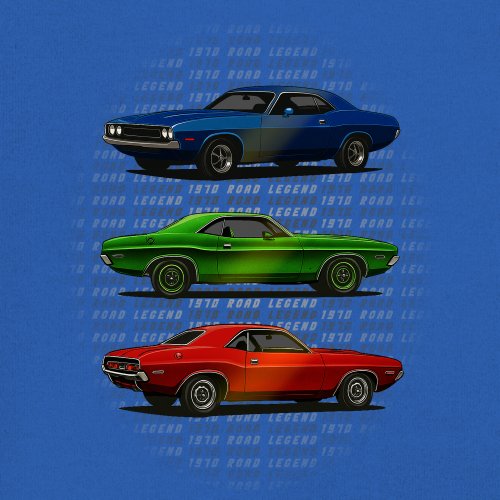 1970 Road Legends Muscle Car Youth T-shirt American Vintage Classic Kids - Picture 39 of 50