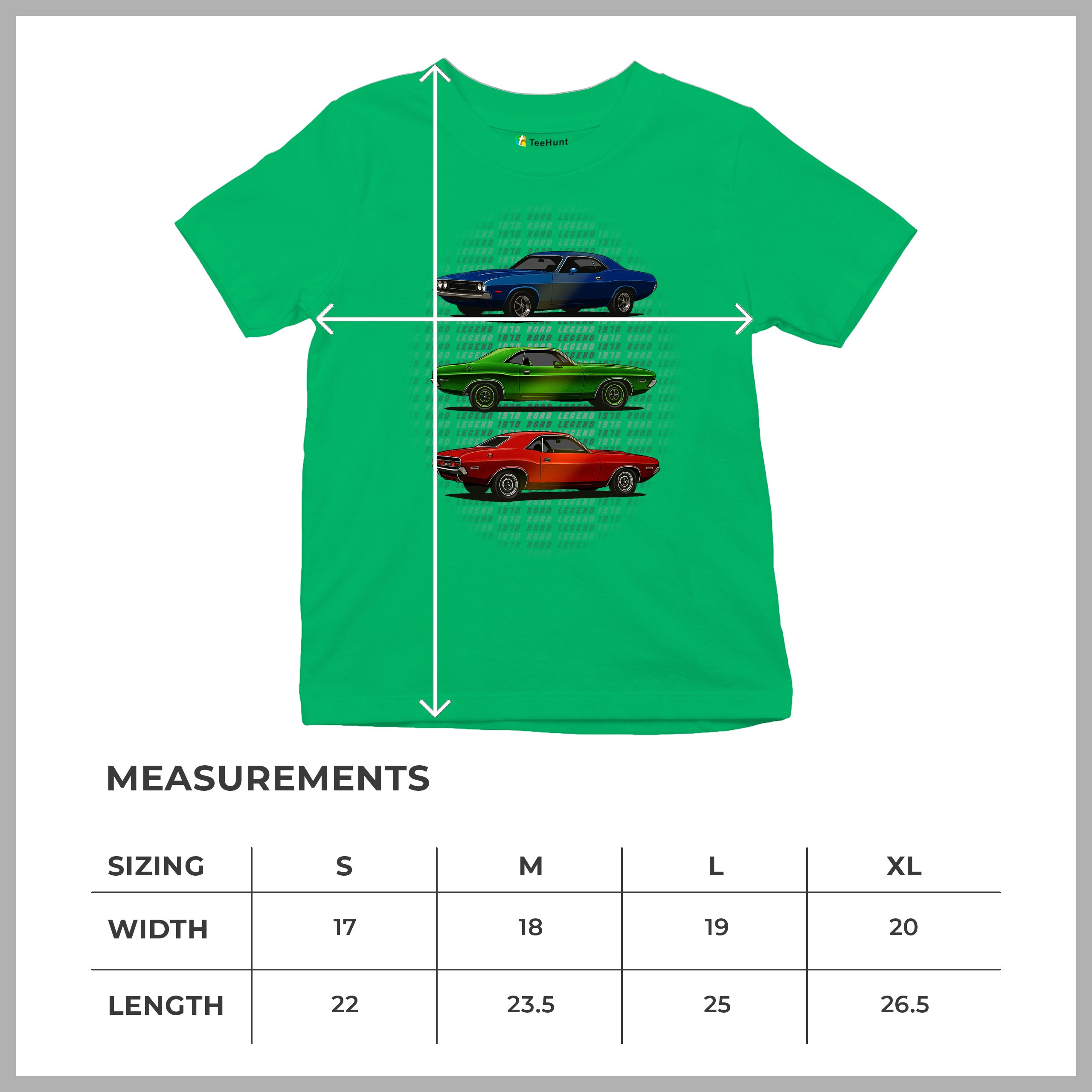 1970 Road Legends Muscle Car Youth T-shirt American Vintage Classic Kids - Picture 36 of 50