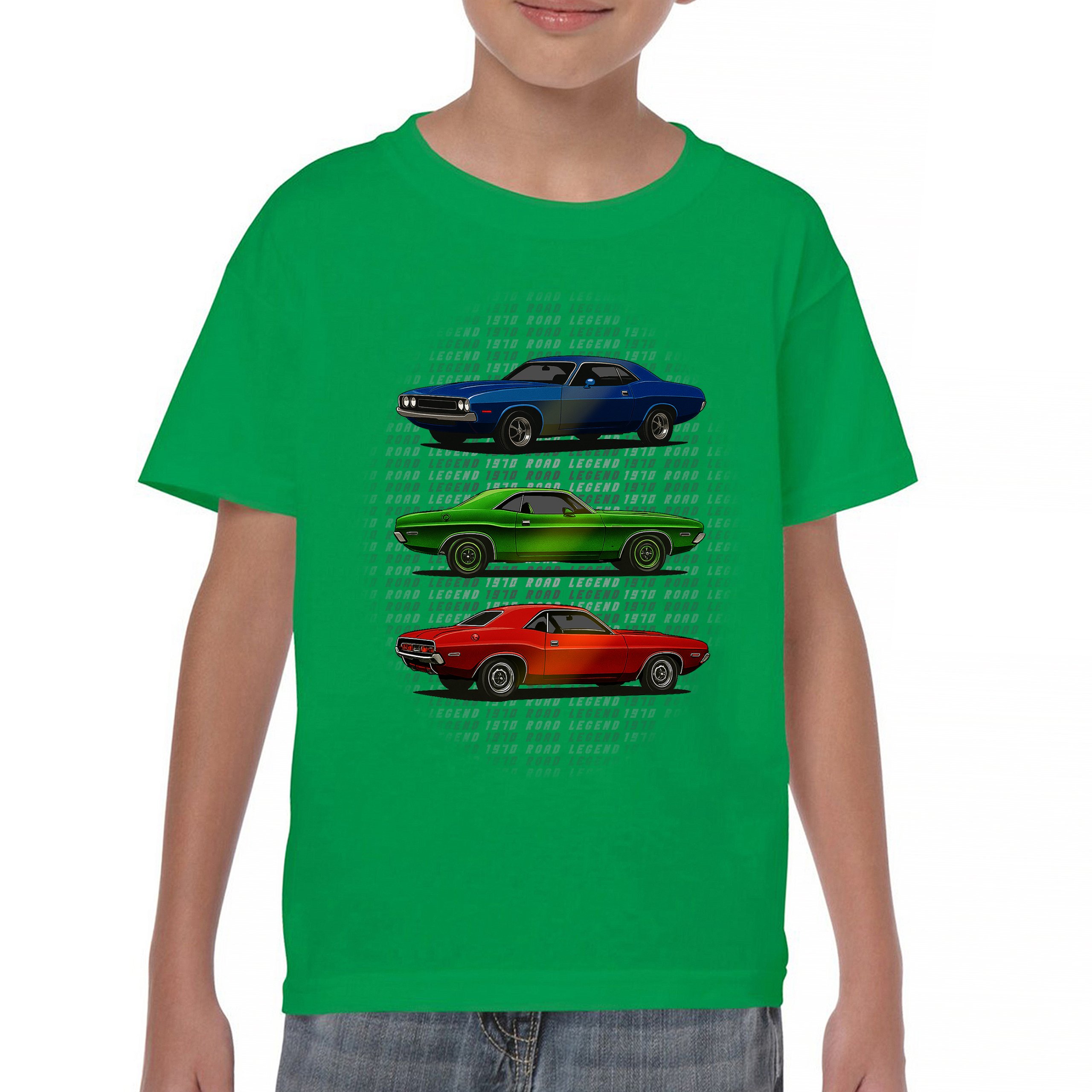 1970 Road Legends Muscle Car Youth T-shirt American Vintage Classic Kids - Picture 30 of 50