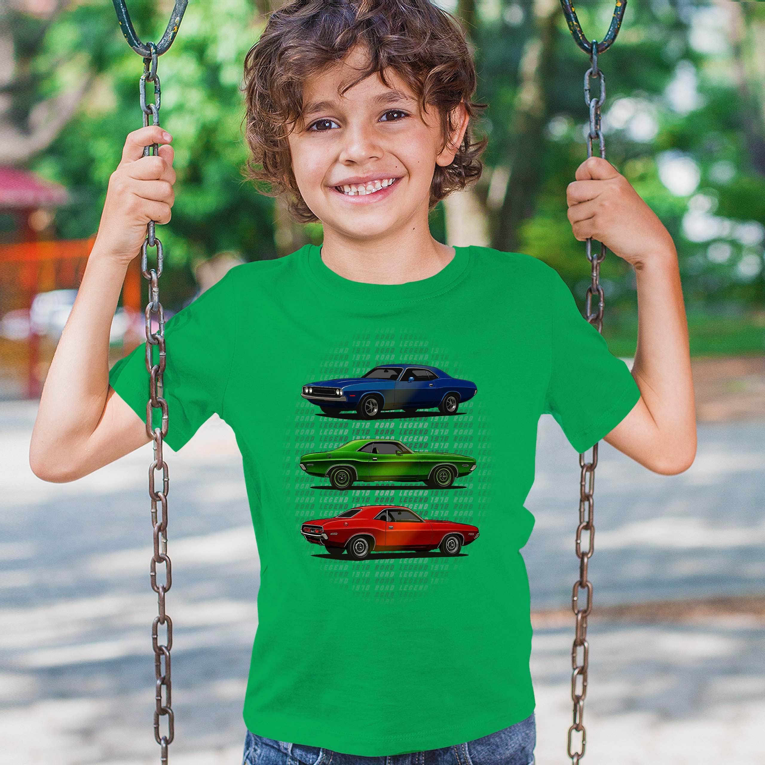 1970 Road Legends Muscle Car Youth T-shirt American Vintage Classic Kids - Picture 33 of 50