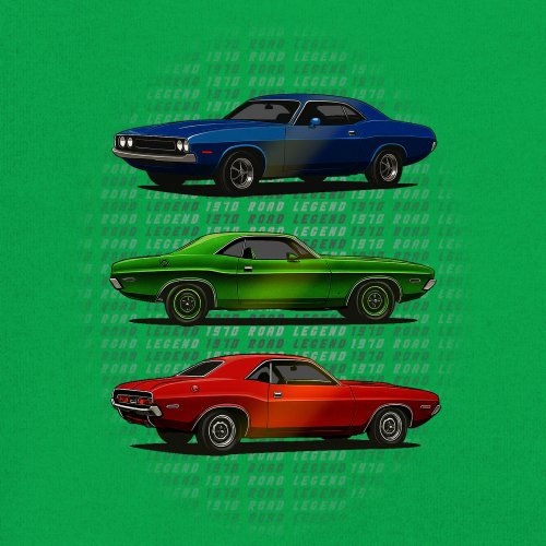 1970 Road Legends Muscle Car Youth T-shirt American Vintage Classic Kids - Picture 32 of 50