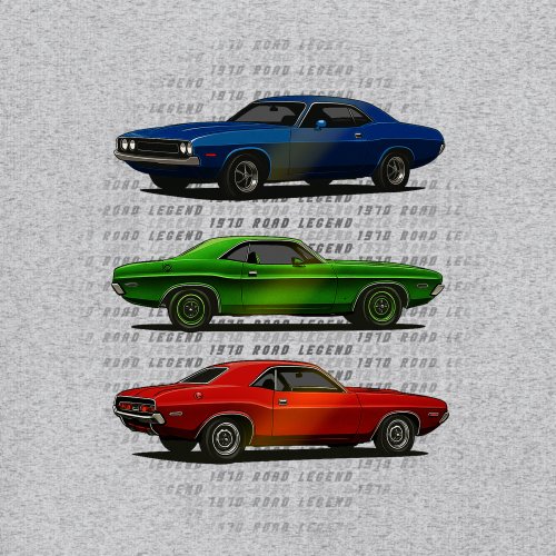 1970 Road Legends Muscle Car Youth T-shirt American Vintage Classic Kids - Picture 11 of 50