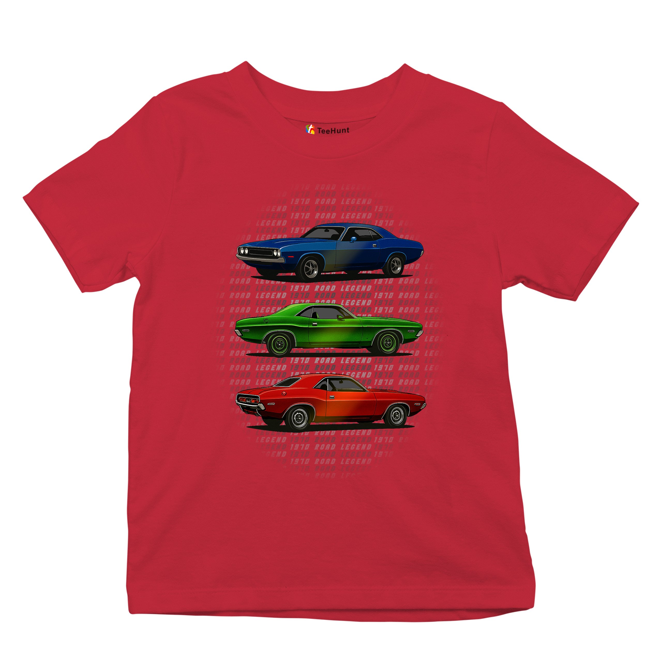 1970 Road Legends Muscle Car Youth T-shirt American Vintage Classic Kids - Picture 20 of 50