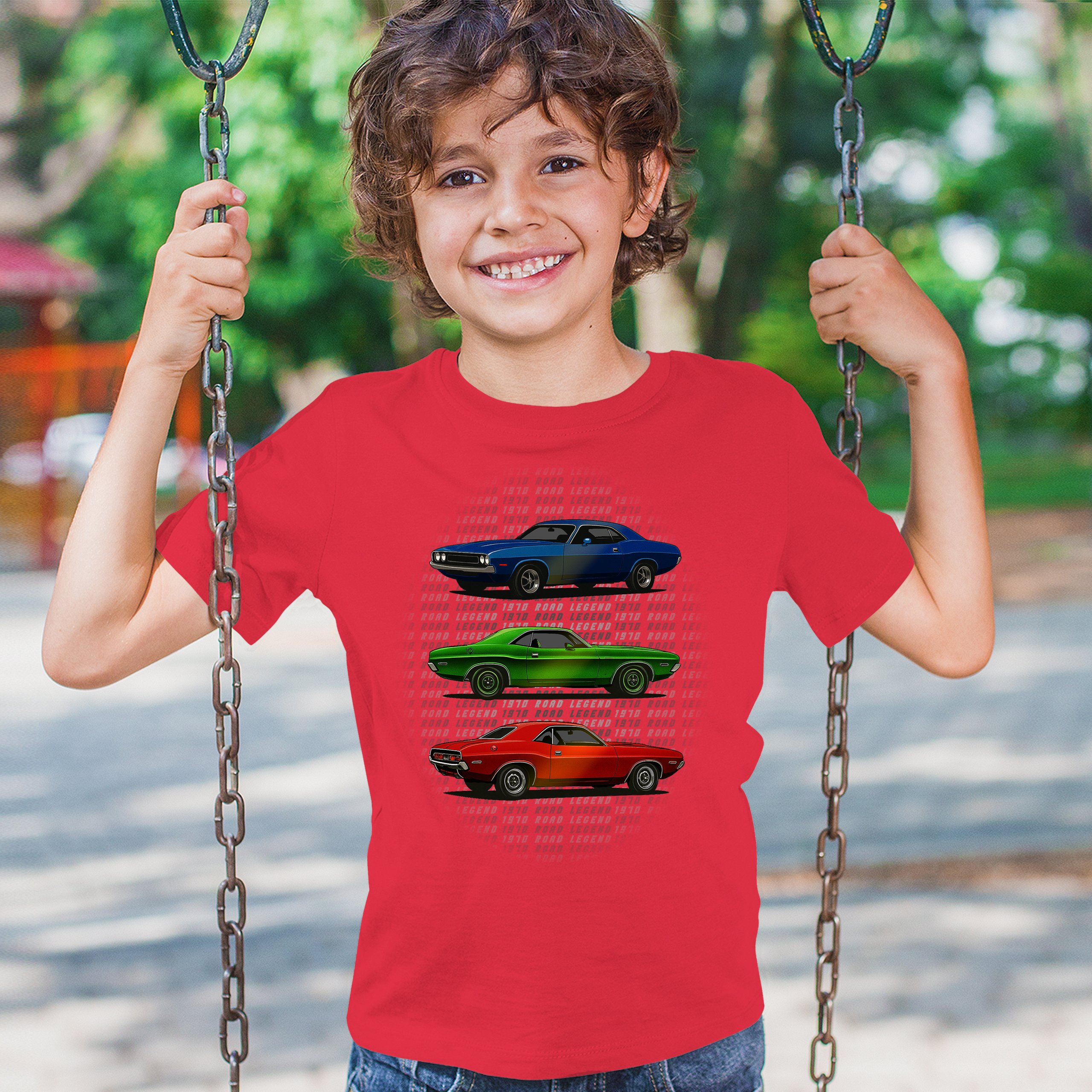 1970 Road Legends Muscle Car Youth T-shirt American Vintage Classic Kids - Picture 19 of 50