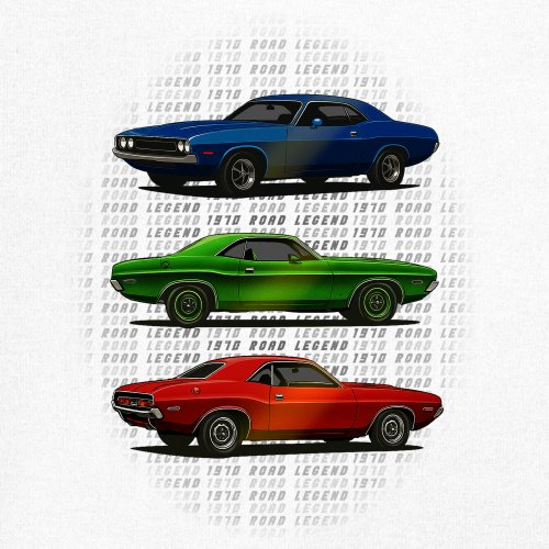 1970 Road Legends Muscle Car Youth T-shirt American Vintage Classic Kids - Picture 25 of 50
