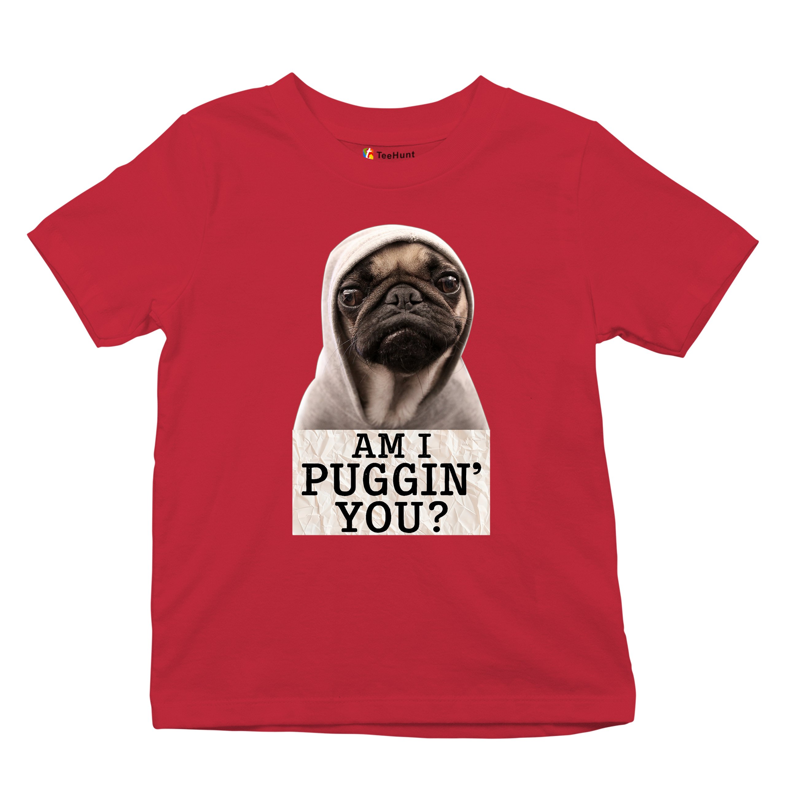 Am I Puggin You Youth T-shirt Funny Pug Puppy Dog Mom Pet Pug Dad Kids - Picture 20 of 50