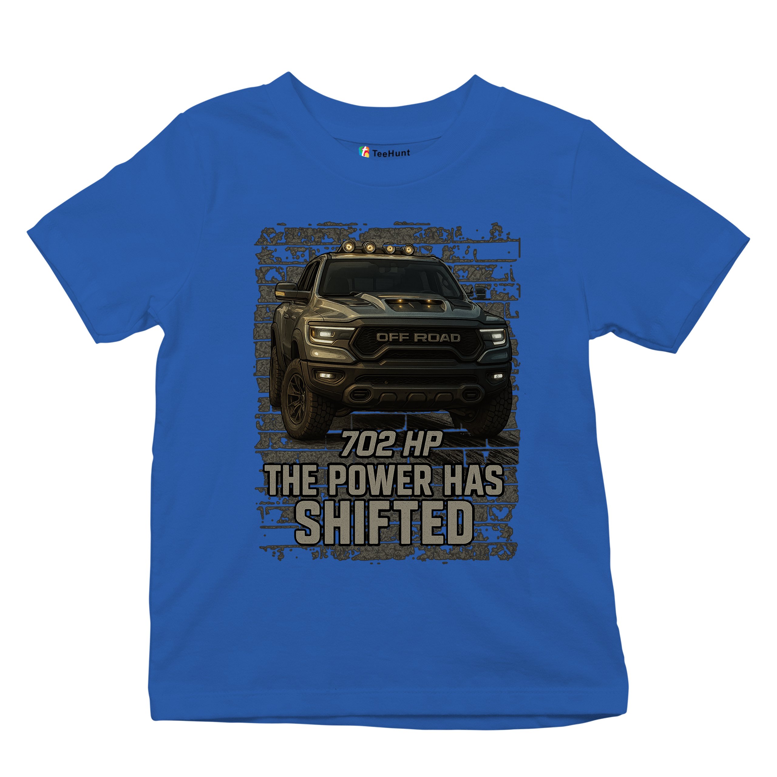 The Power Has Shifted Youth T-shirt 702HP Pickup Truck Offroad Muscle 4x4 Kids - Picture 41 of 50