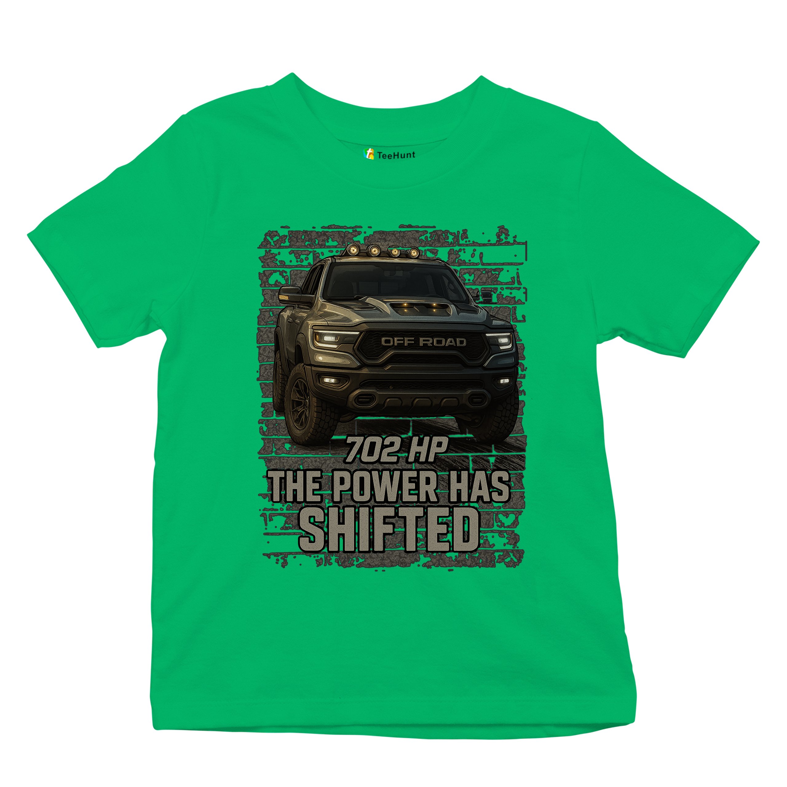 The Power Has Shifted Youth T-shirt 702HP Pickup Truck Offroad Muscle 4x4 Kids - Picture 34 of 50