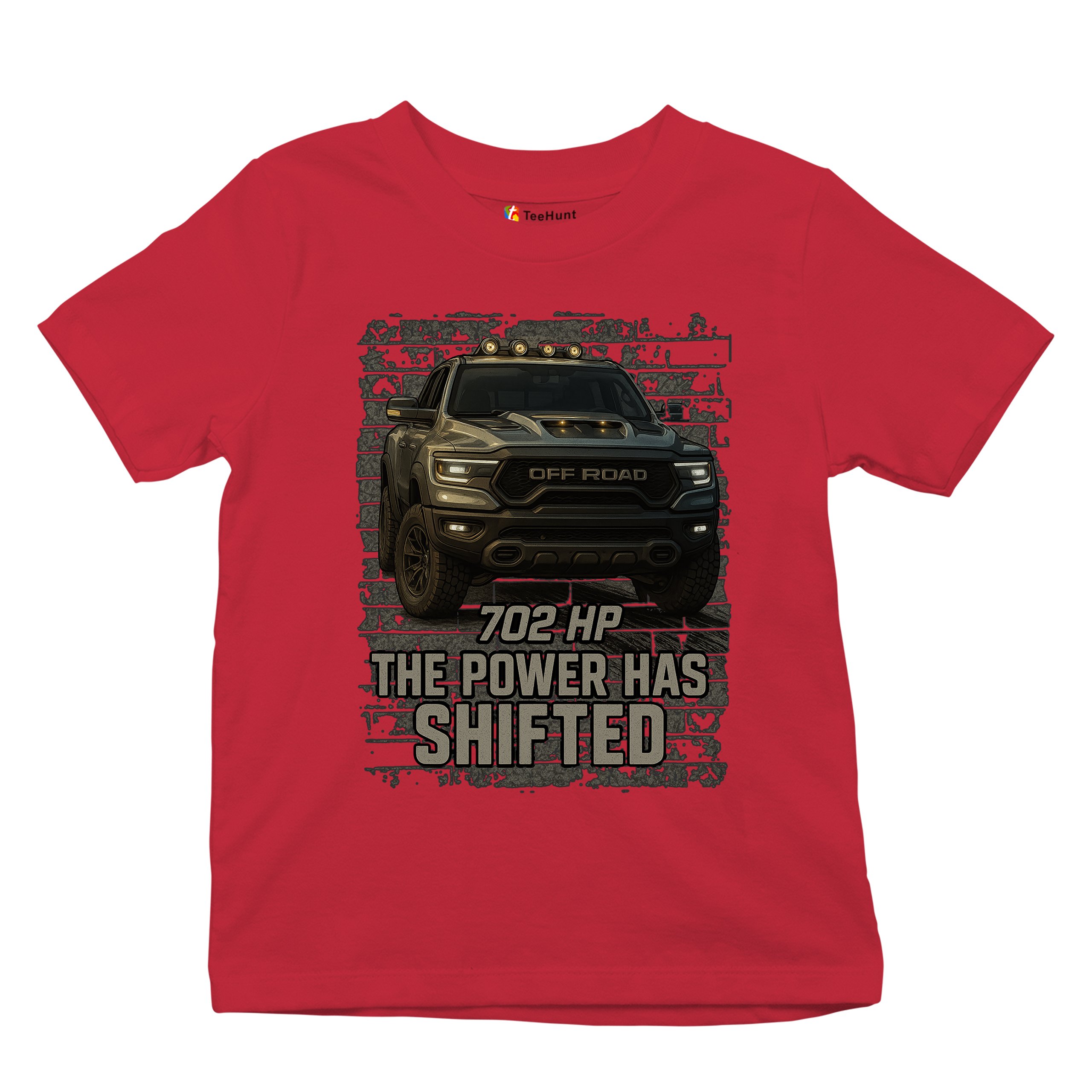The Power Has Shifted Youth T-shirt 702HP Pickup Truck Offroad Muscle 4x4 Kids - Picture 20 of 50