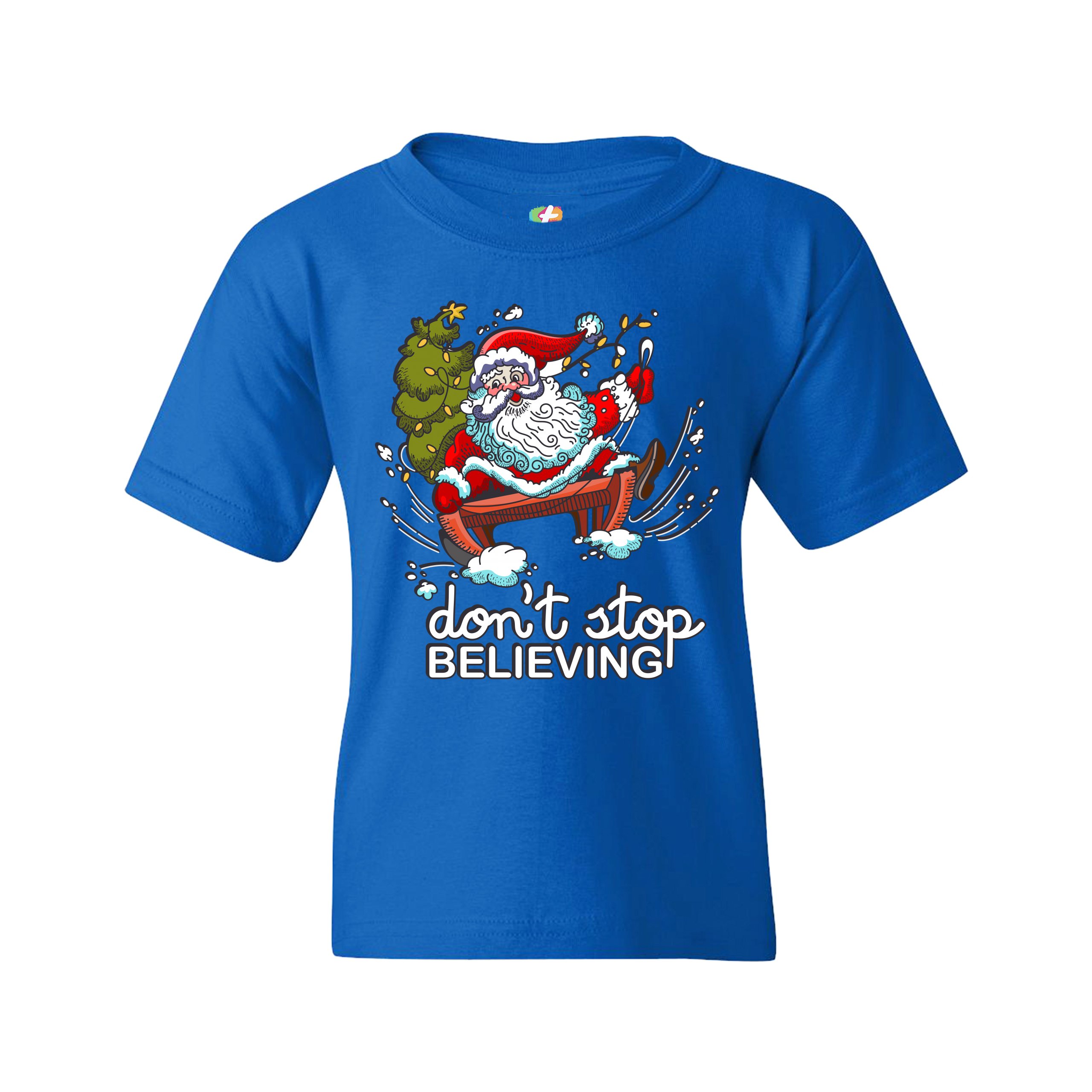 dont stop believing santa shirt