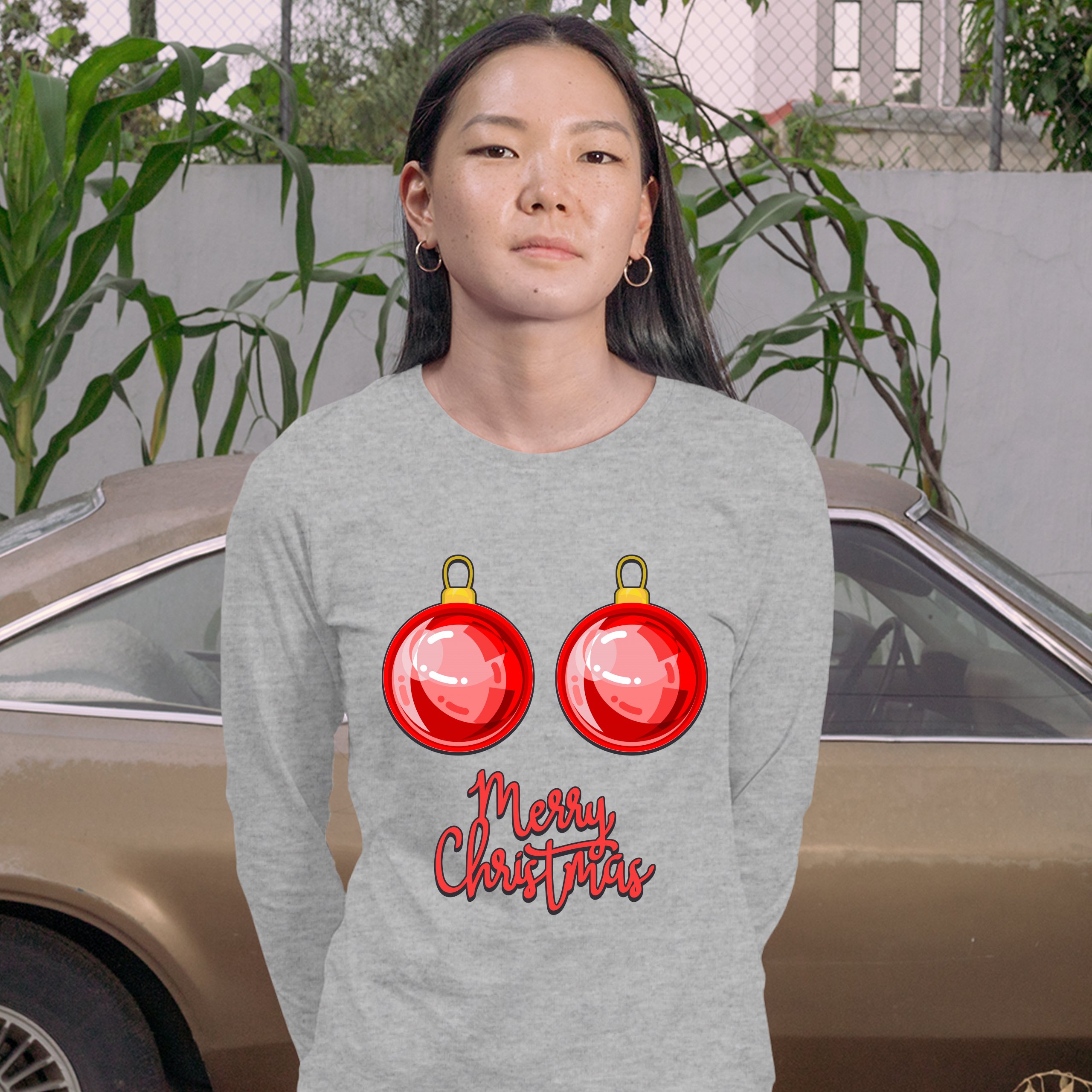 christmas shirt boobs