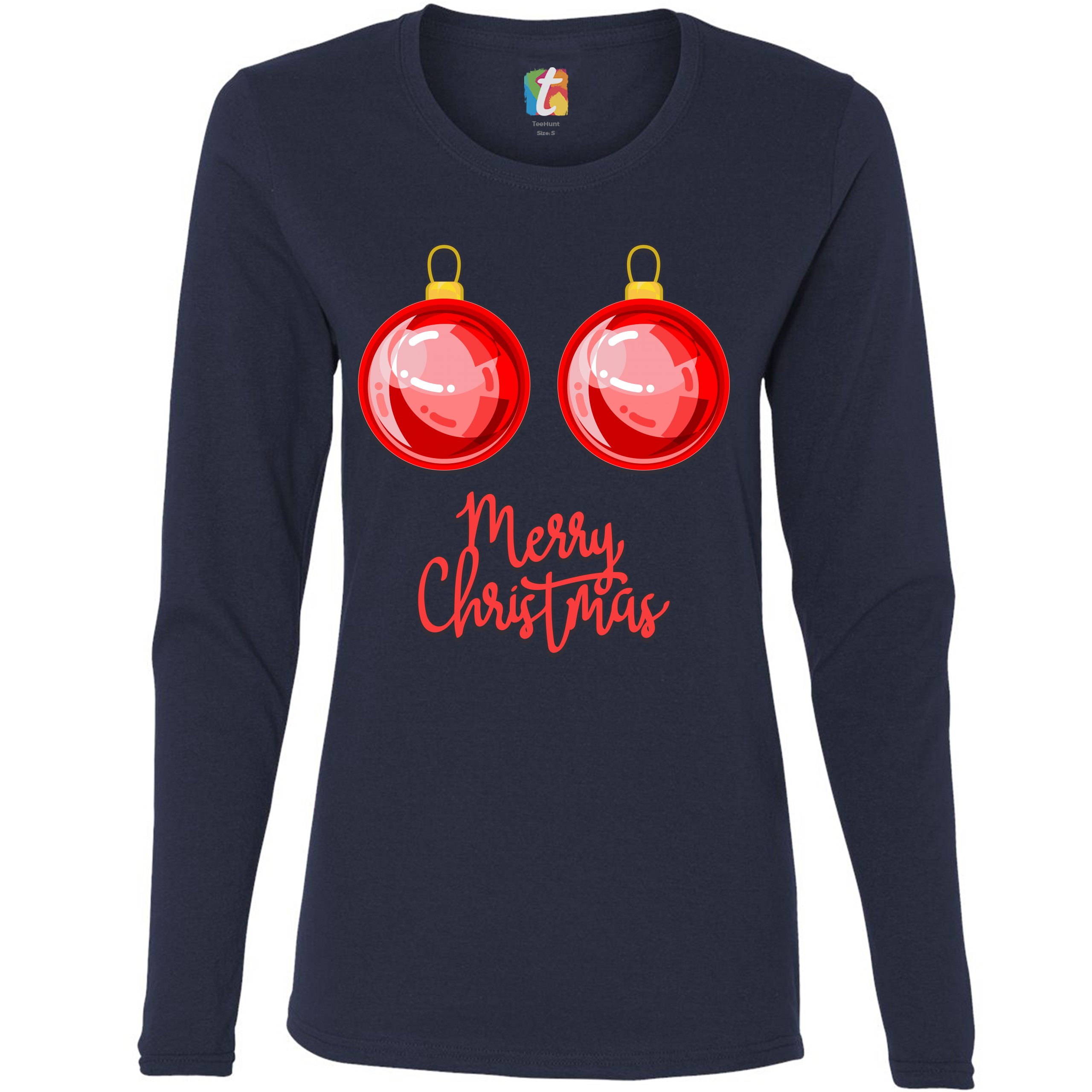 christmas shirt boobs