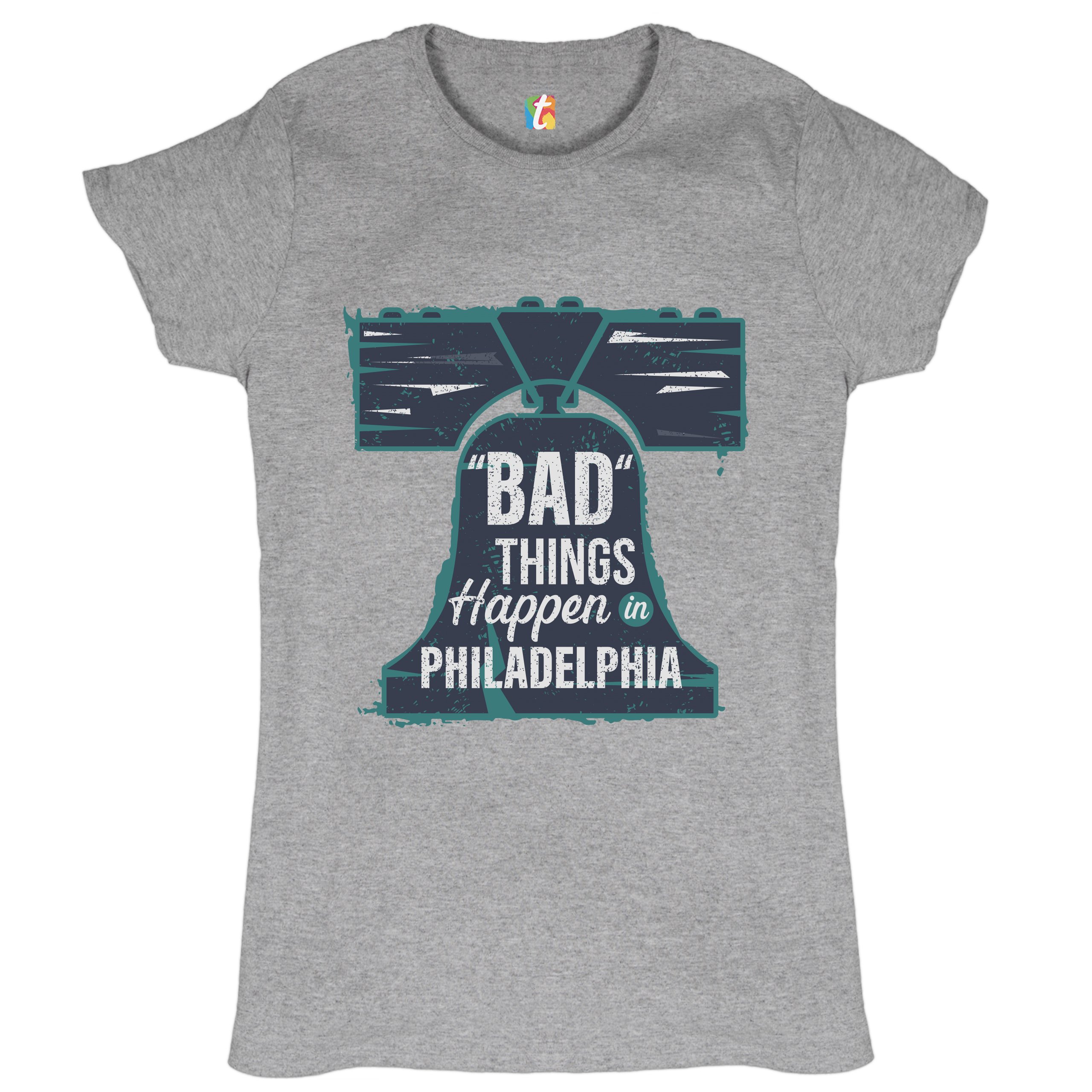 Bad Things Happen in Philadelphia T-Shrit 2024 Election Debate Women's Tee - Picture 10 of 21