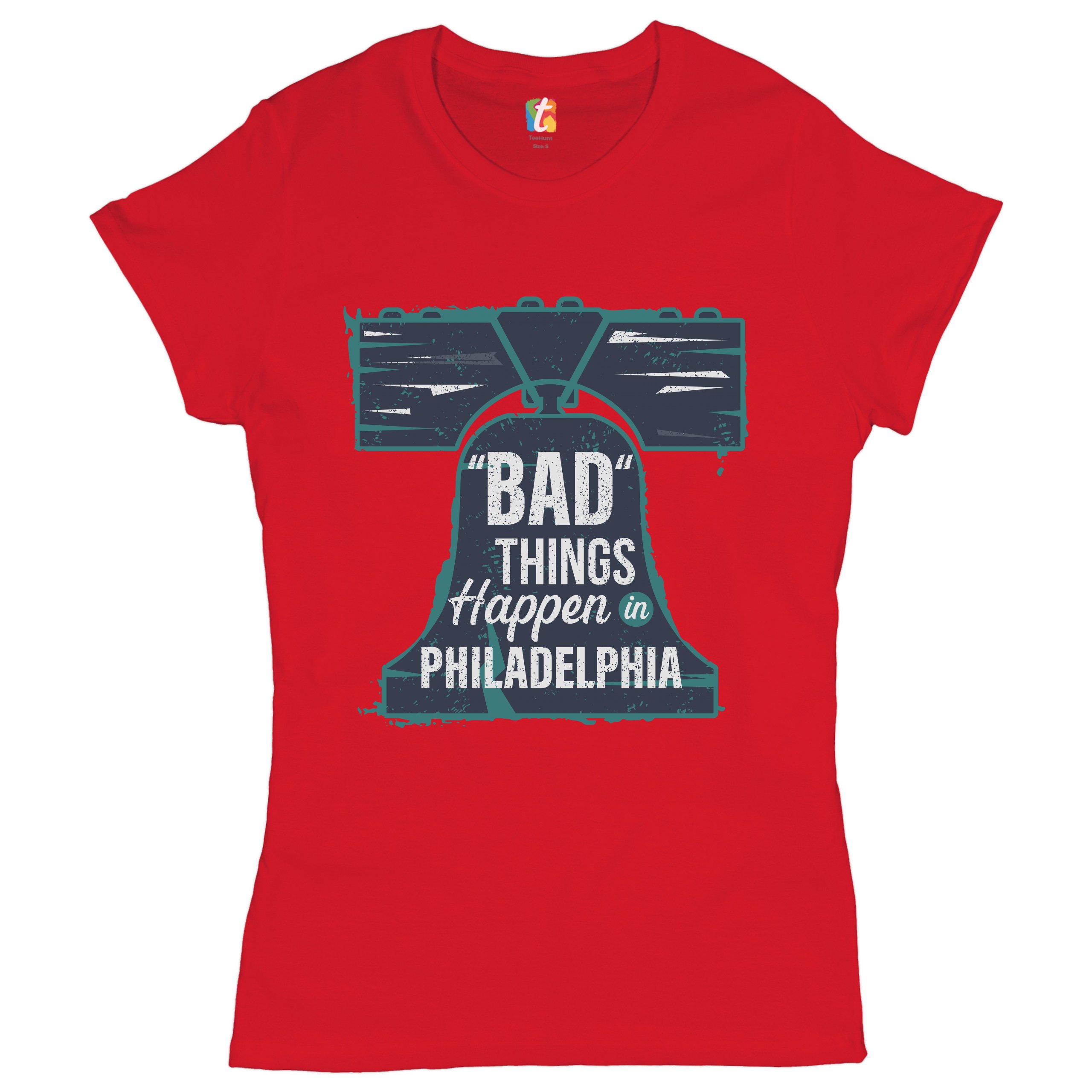 Bad Things Happen in Philadelphia T-Shrit 2024 Election Debate Women's Tee - Picture 14 of 21