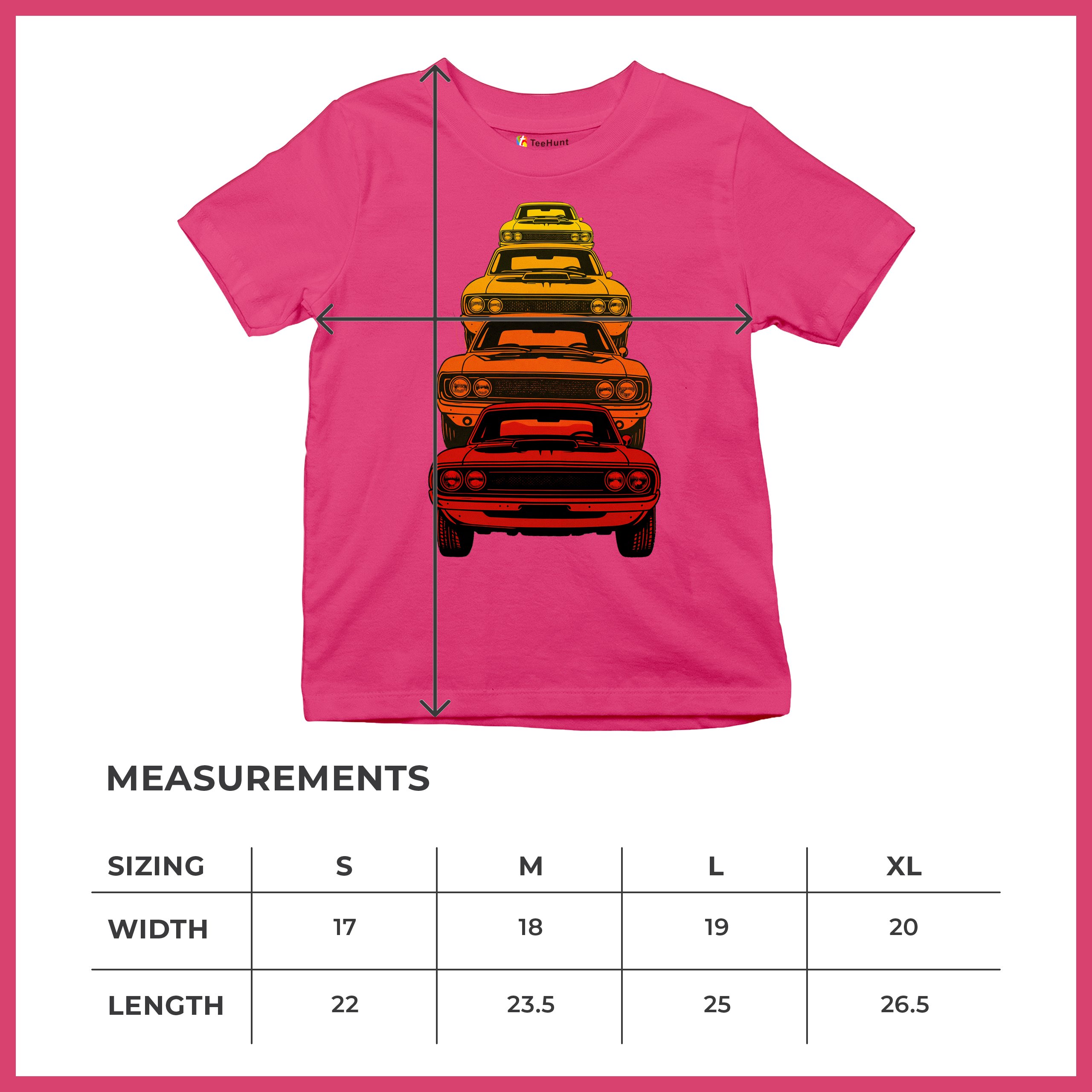 American Gradient Muscle Car Youth T-shirt 1970 Classic Vintage Power Kids - Picture 50 of 50