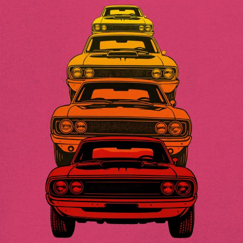 American Gradient Muscle Car Youth T-shirt 1970 Classic Vintage Power Kids - Picture 46 of 50